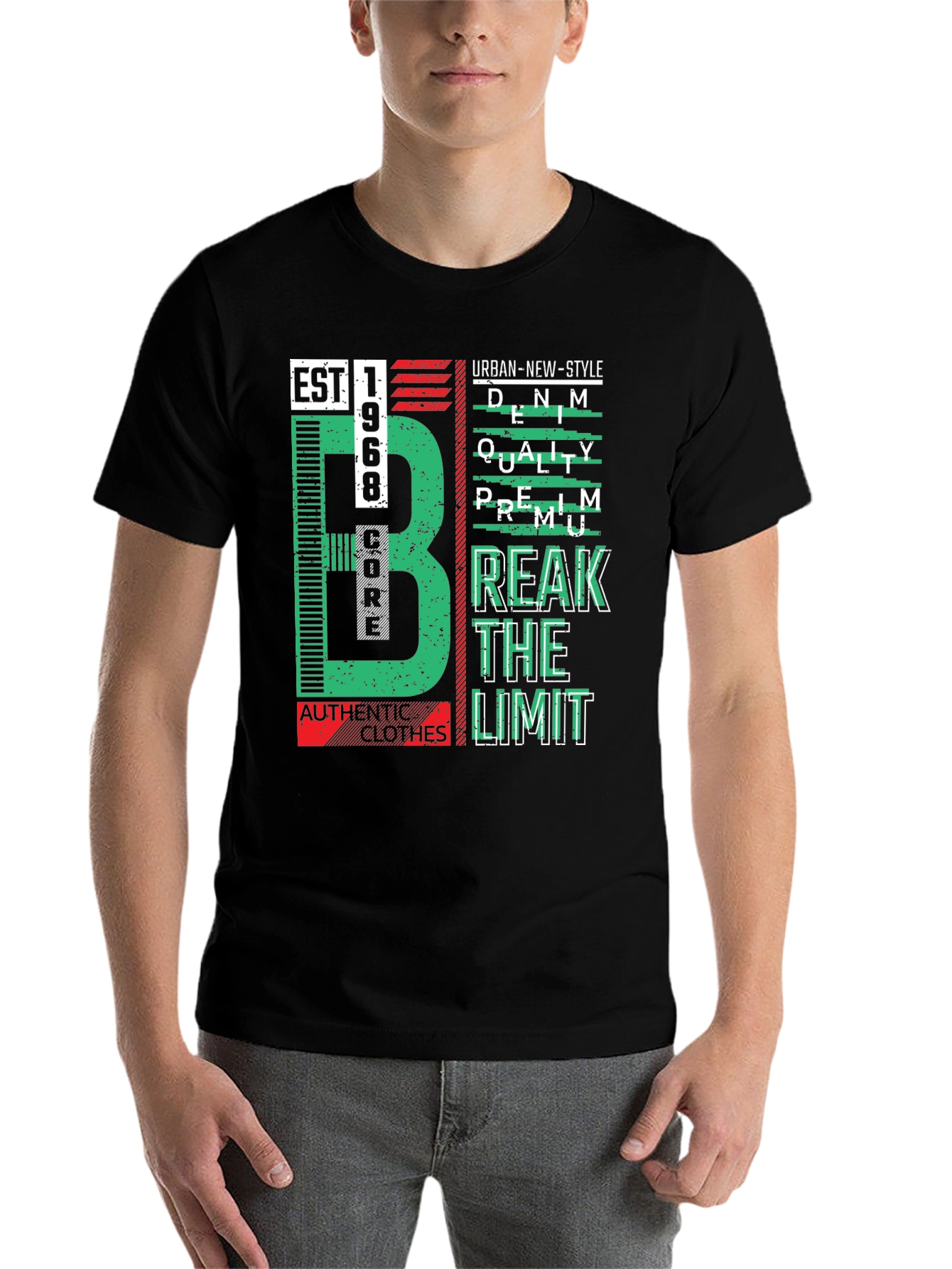 Urban Style Graphic Tee - Est. 1968 Premium Quality