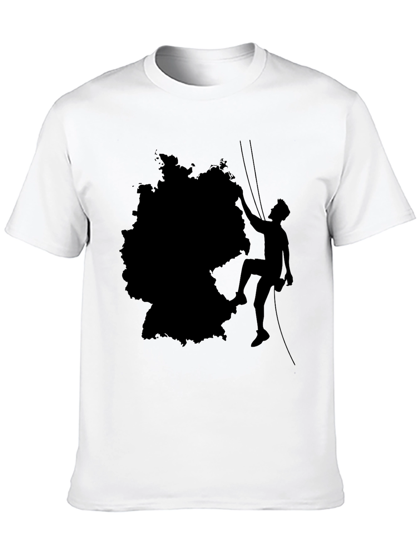 Germany Climbing T-Shirt - Black Cotton Tee