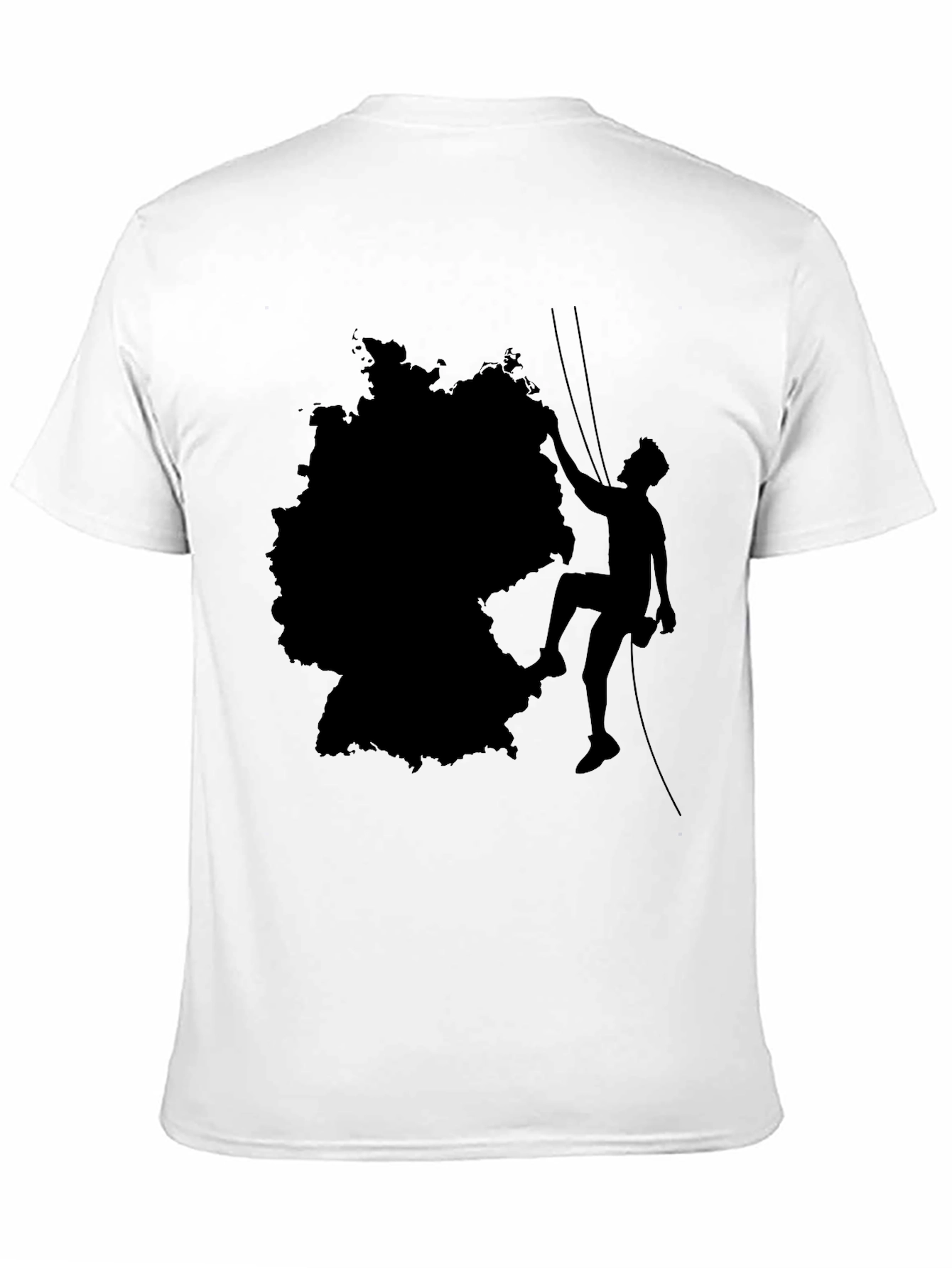 Germany Climbing T-Shirt - Black Cotton Tee