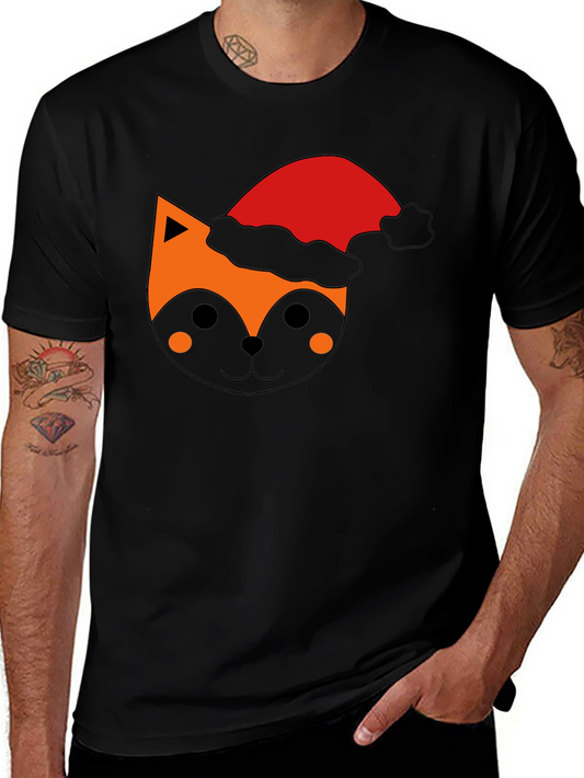 Festive Fox Tee - Holiday Graphic T-Shirt