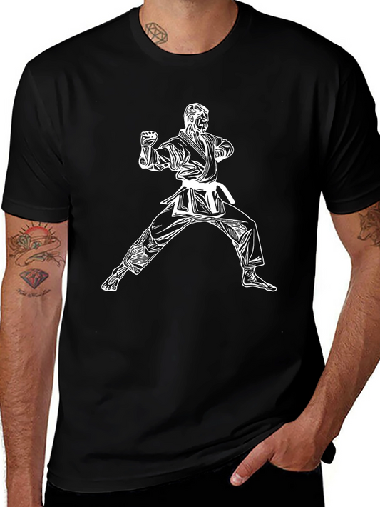 Karate Graphic T-Shirt - Black Martial Arts Tee