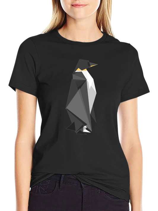 Geometric Penguin Graphic T-Shirt