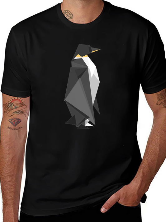 Geometric Penguin Graphic T-Shirt