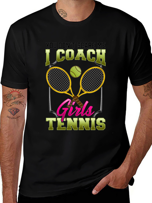 Funny Tennis Coach T-Shirt - Girls Tennis Design
