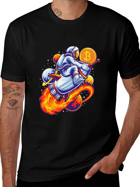 Bitcoin Astronaut Black T-Shirt