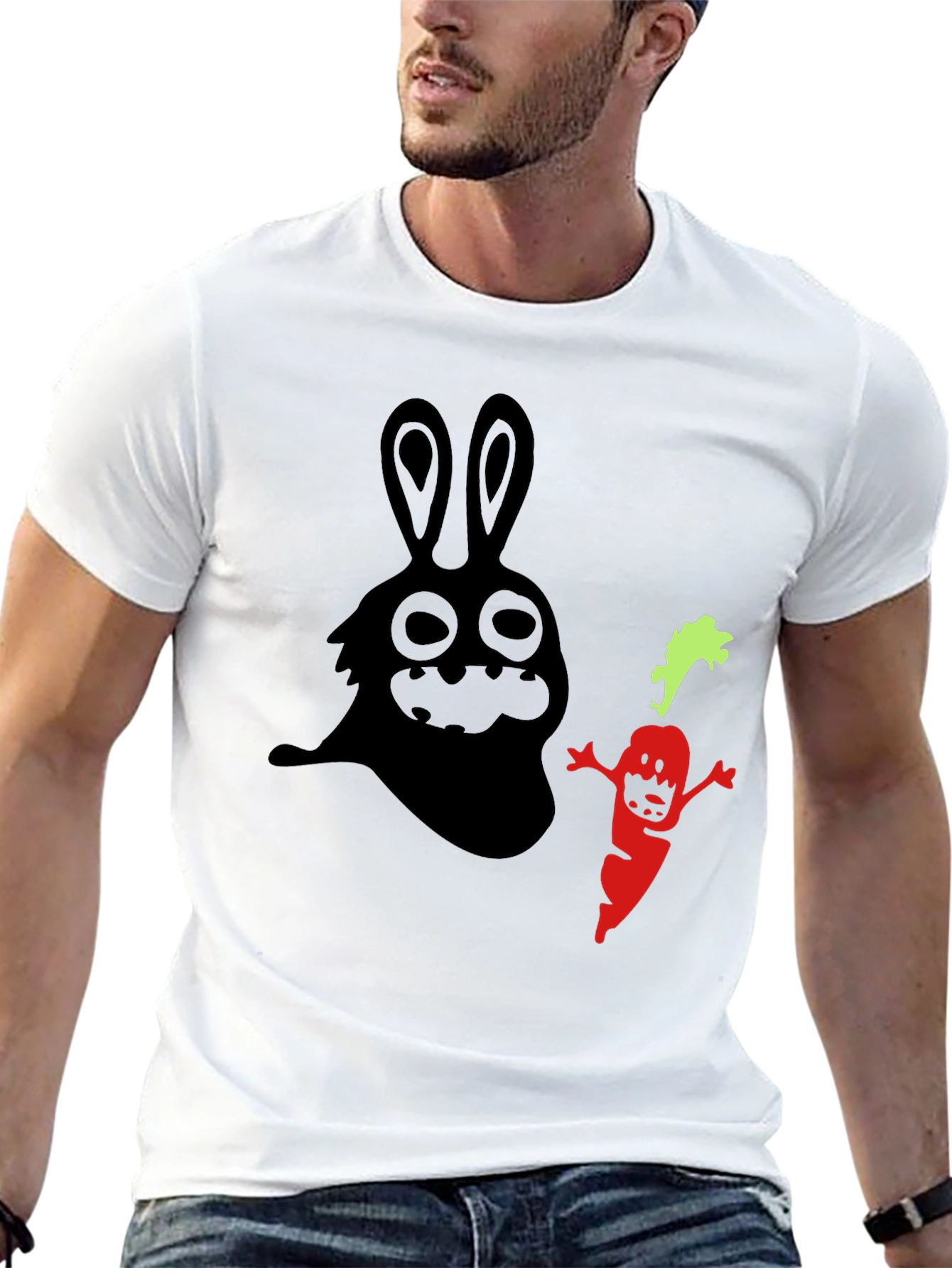 Spooky Bunny & Carrot Graphic Tee