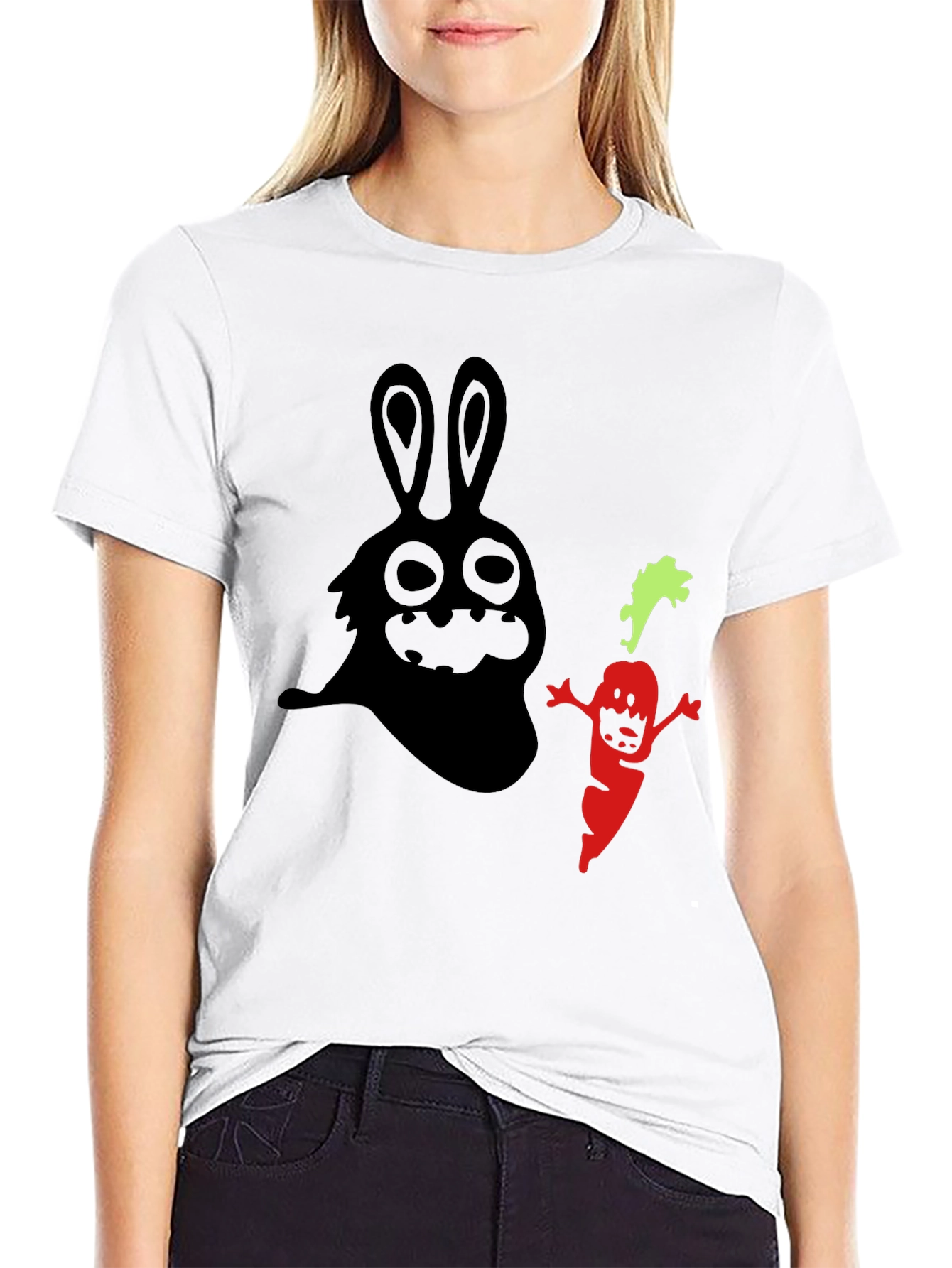 Spooky Bunny & Carrot Graphic Tee