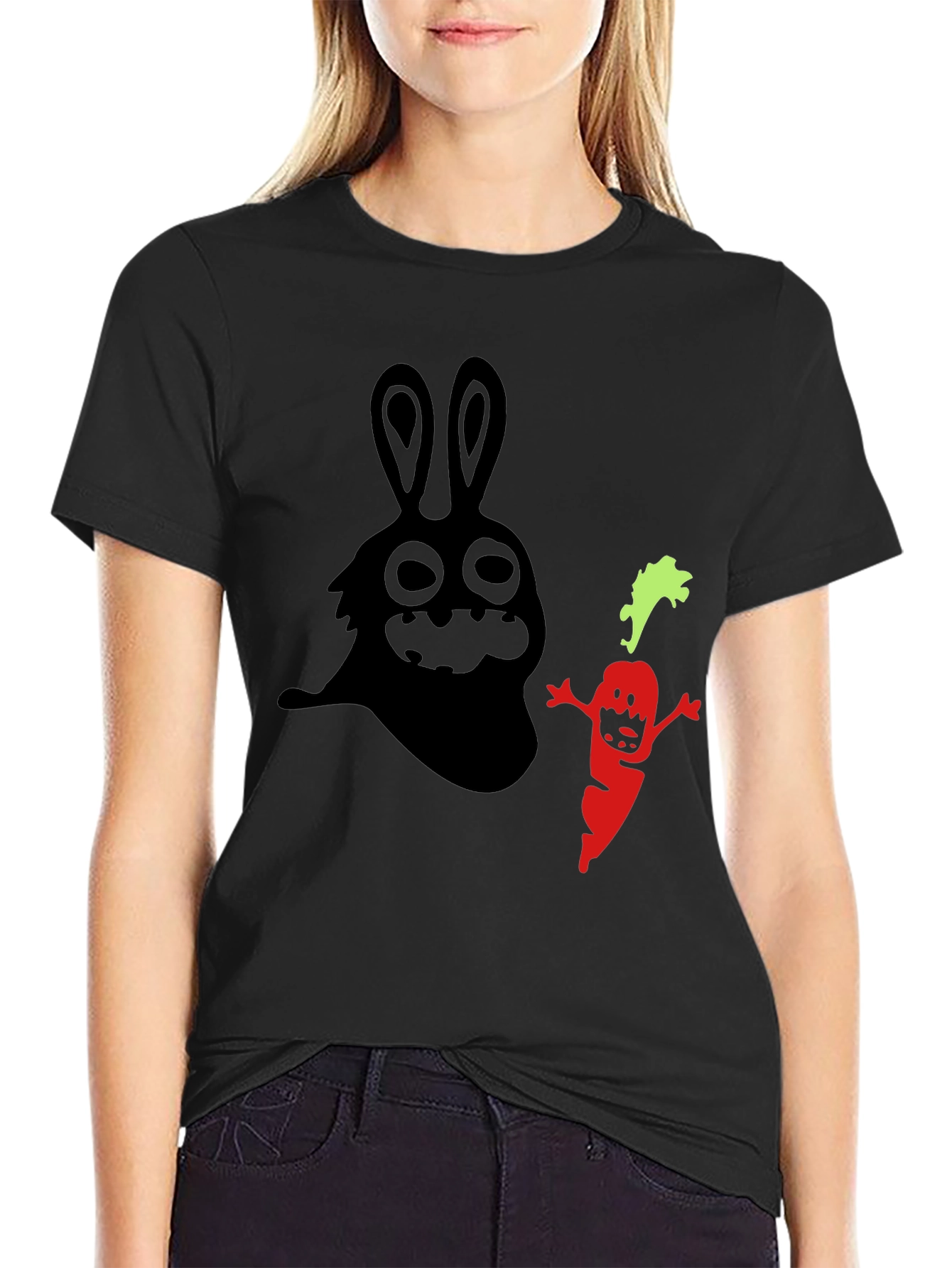 Spooky Bunny & Carrot Graphic Tee