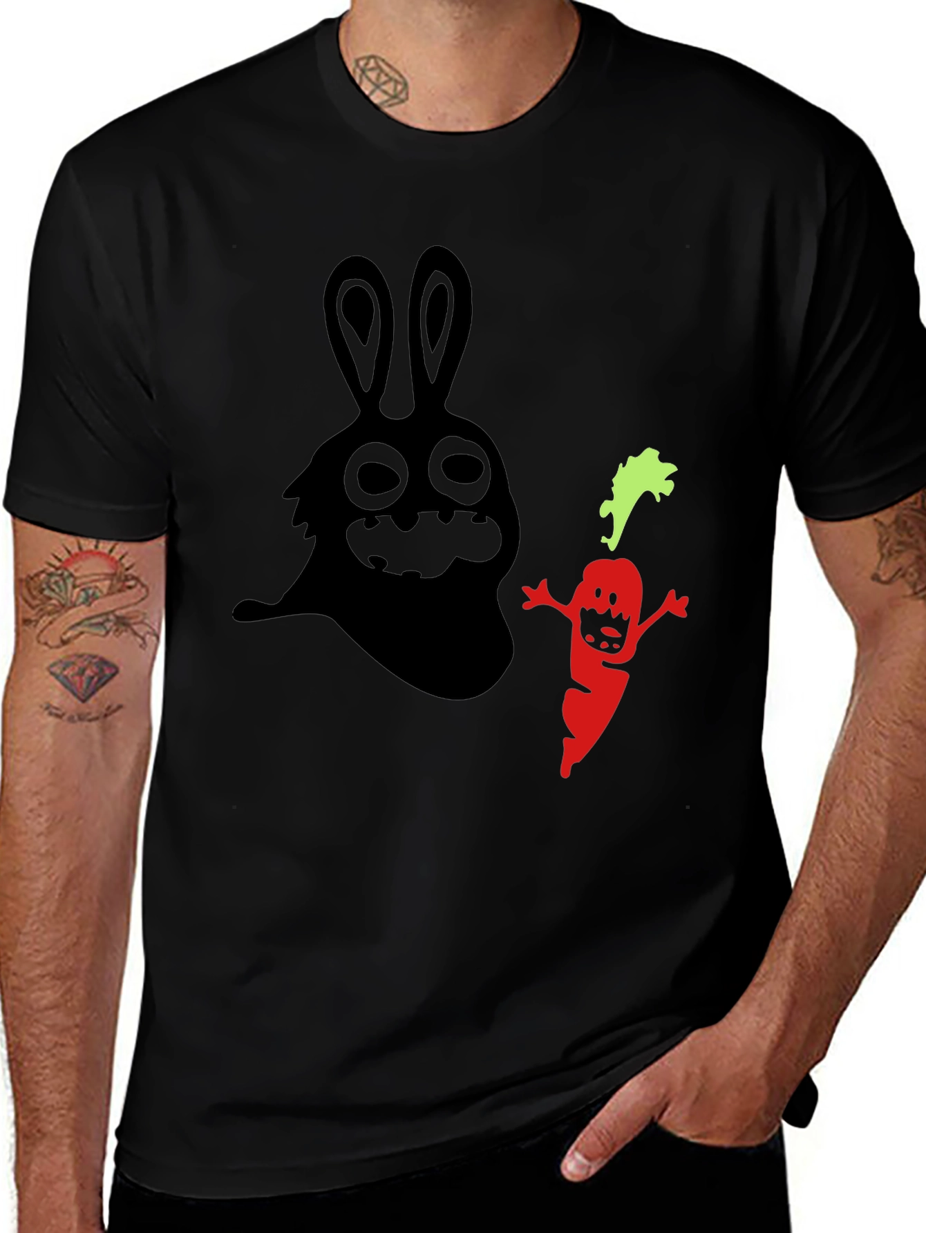Spooky Bunny & Carrot Graphic Tee