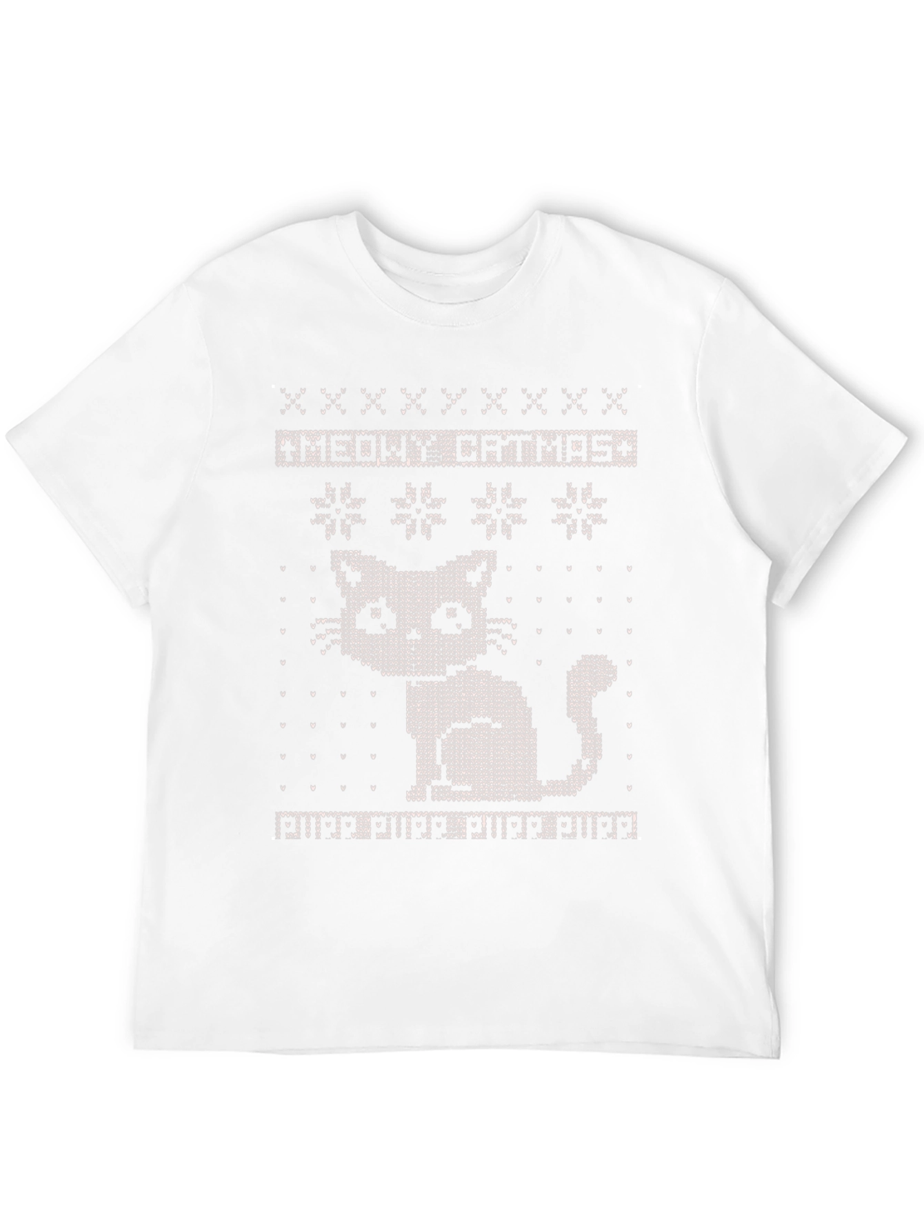 Meowy Catmas Ugly Christmas Sweater T-Shirt