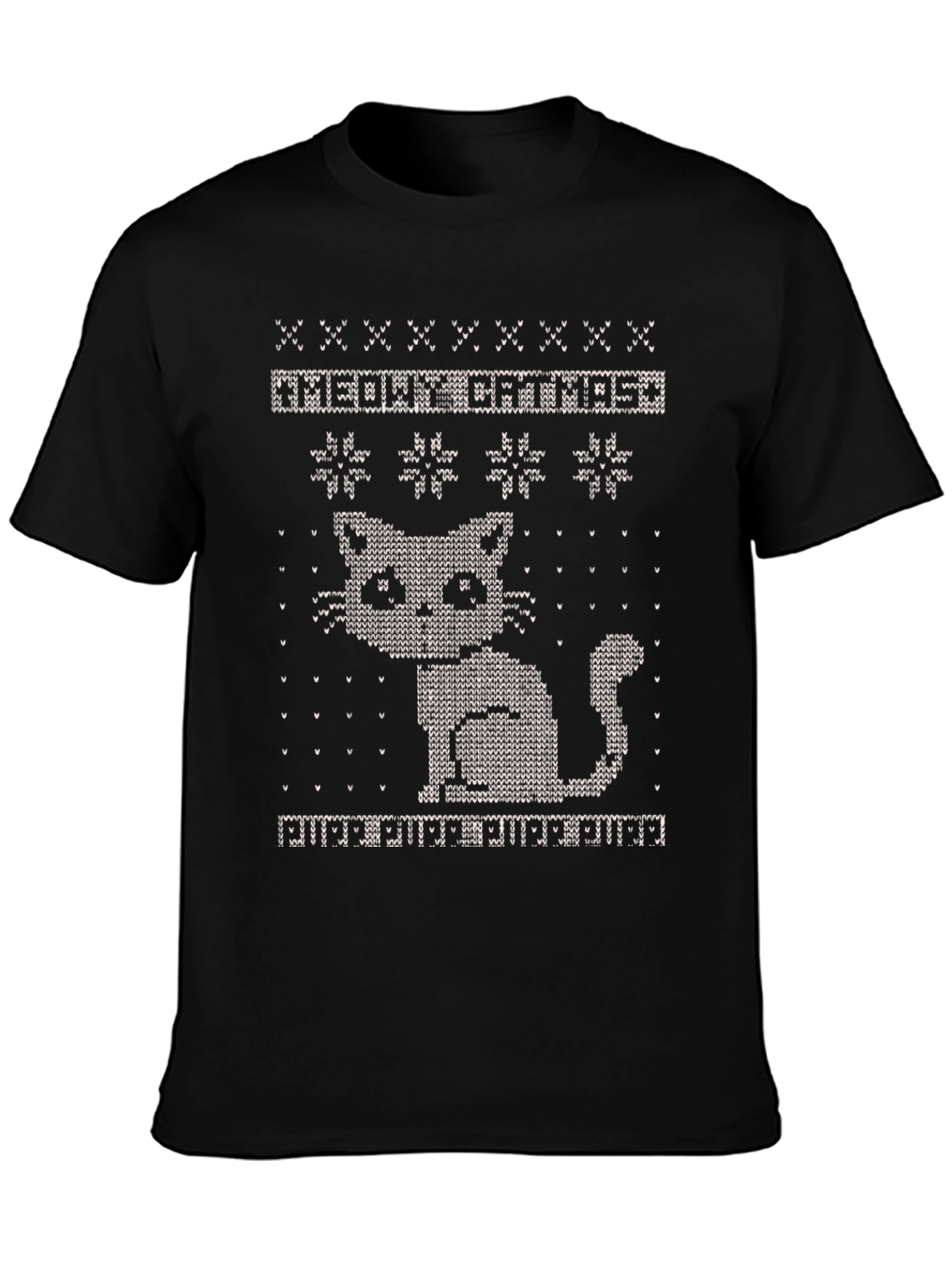 Meowy Catmas Ugly Christmas Sweater T-Shirt