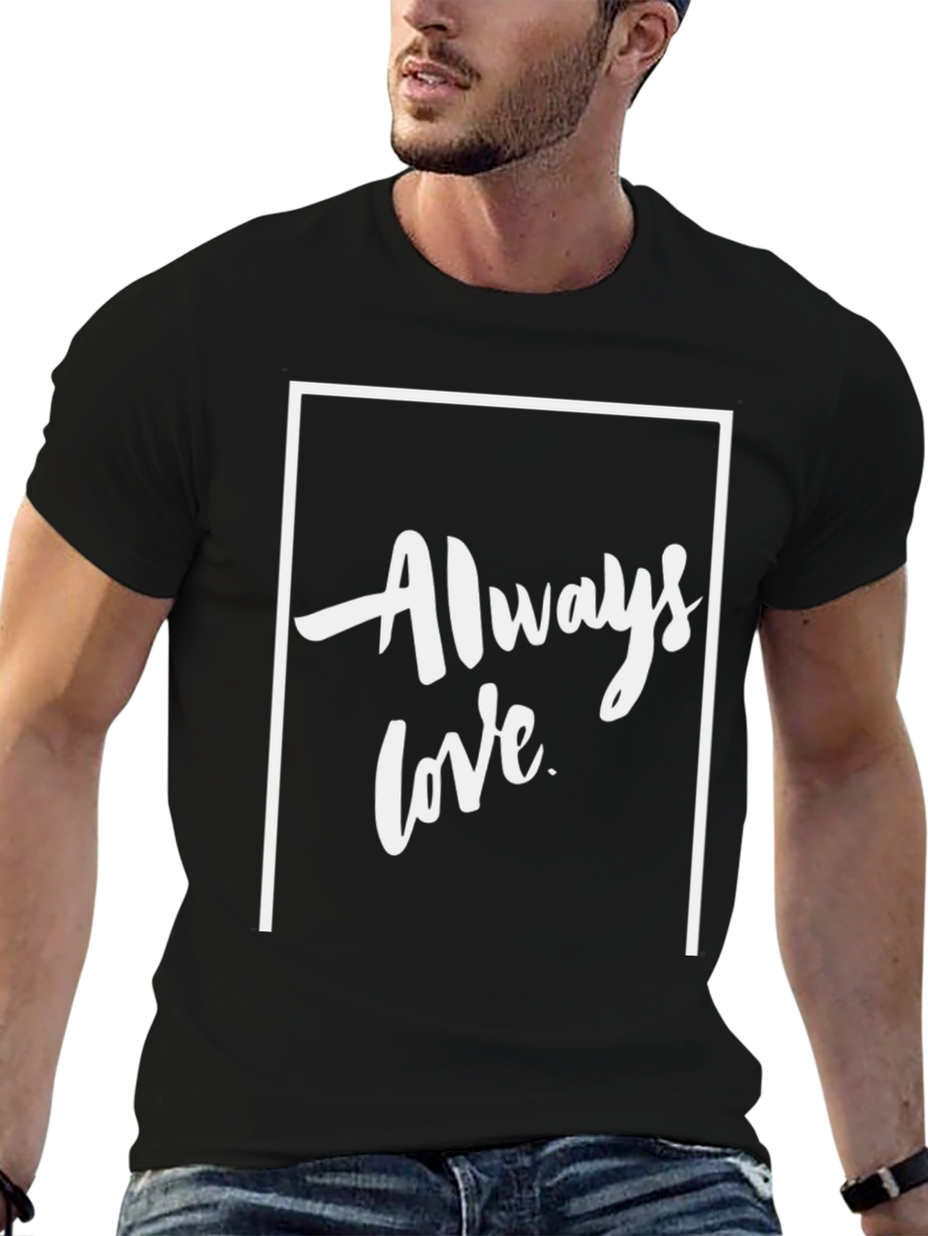 Always Love Graphic Tee - Black Unisex Shirt