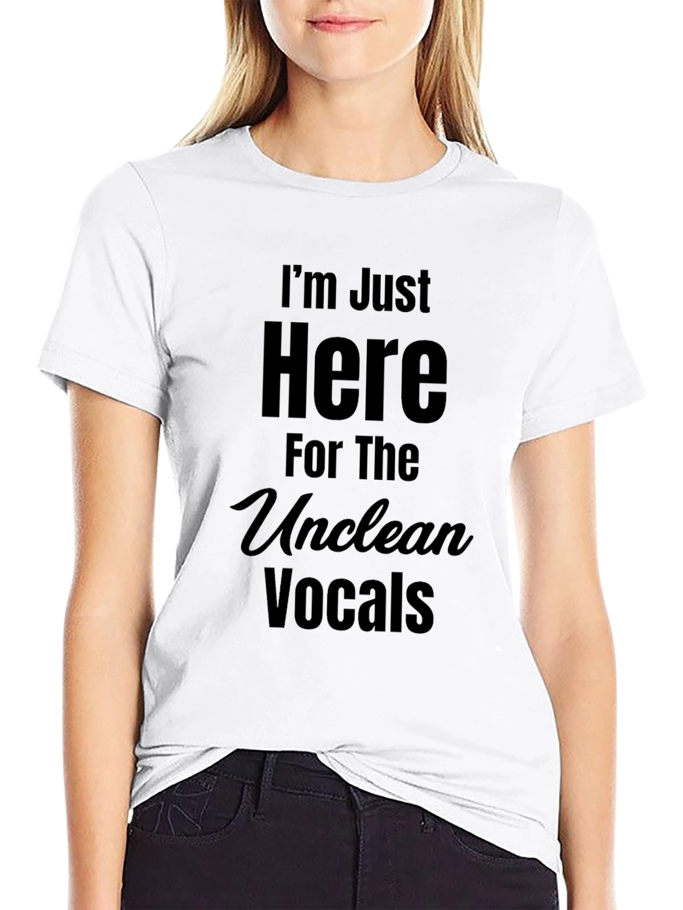 Unclean Vocals T-Shirt - Black Cotton Tee