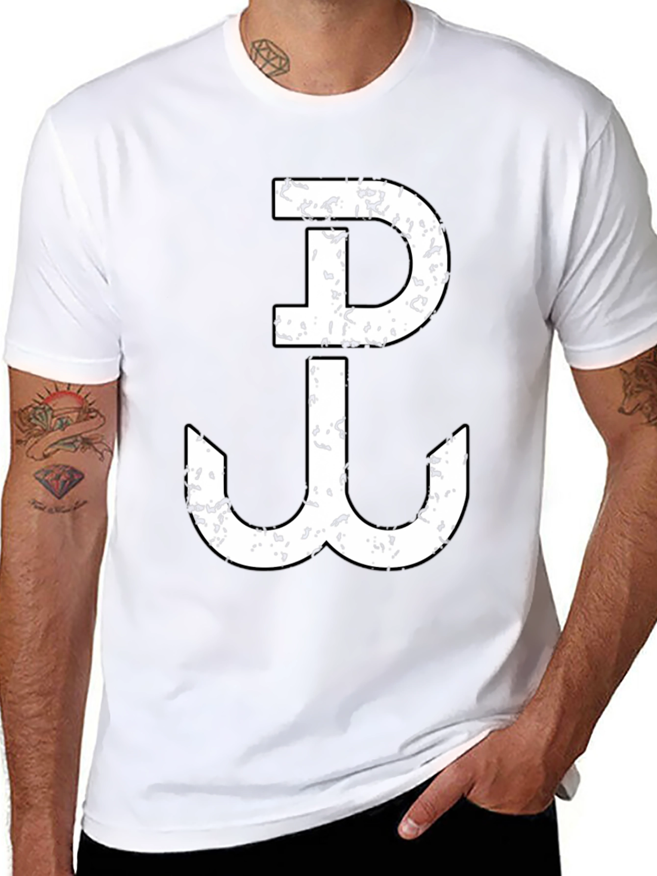 Warsaw Uprising Anchor Symbol Black T-Shirt