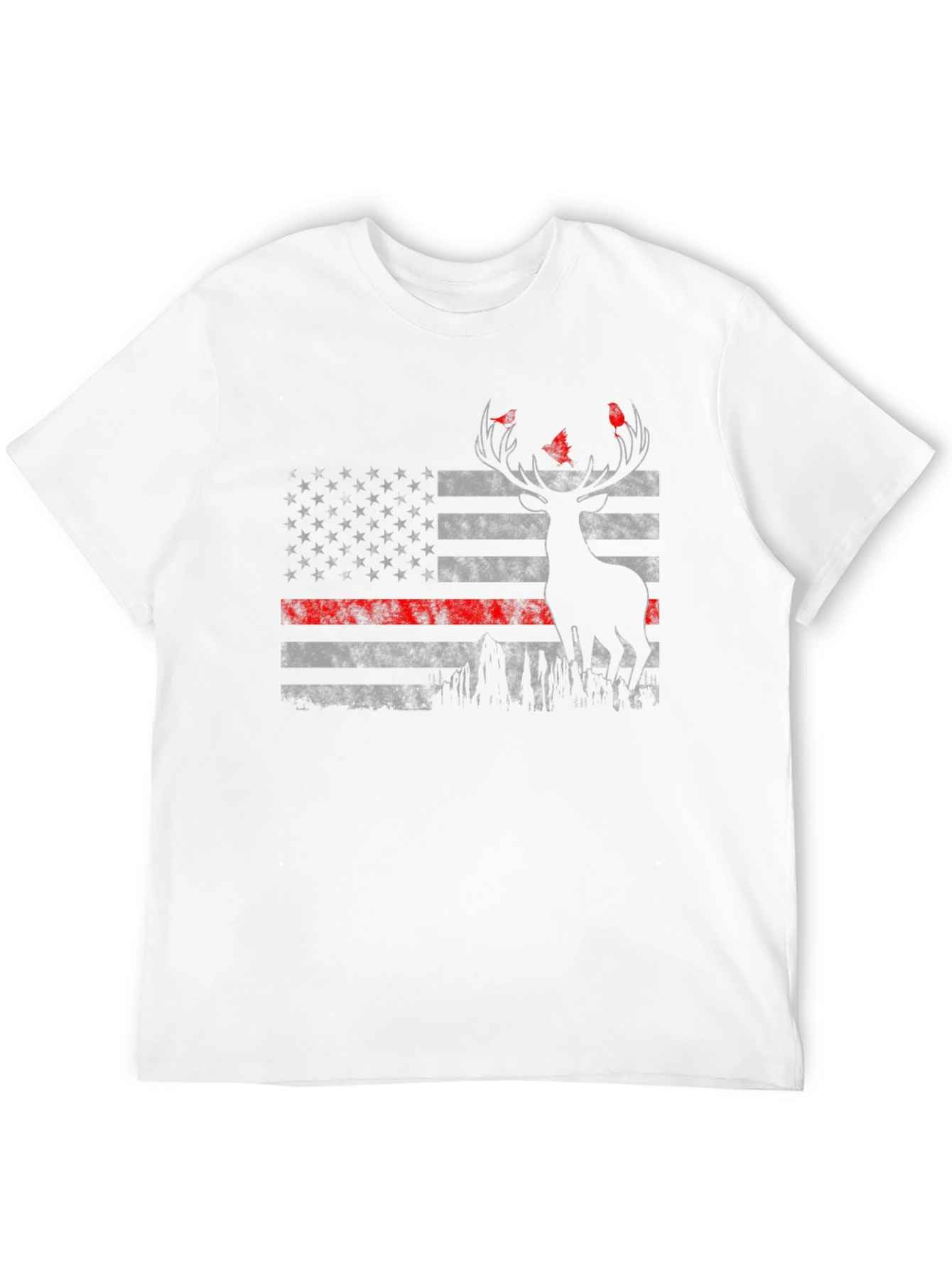 American Flag Deer Hunter T-Shirt
