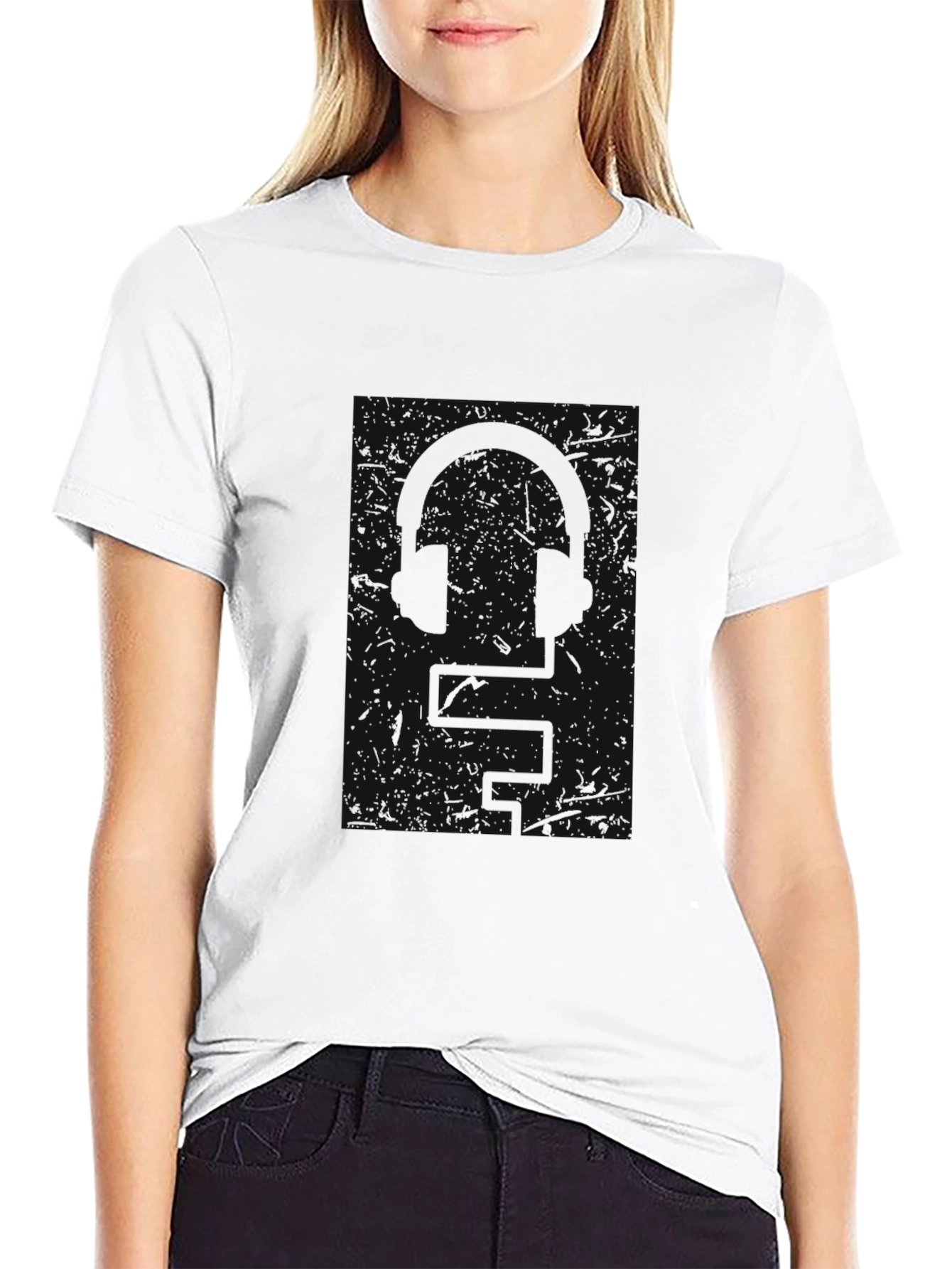 Mens Basic Black Crewneck T-Shirt