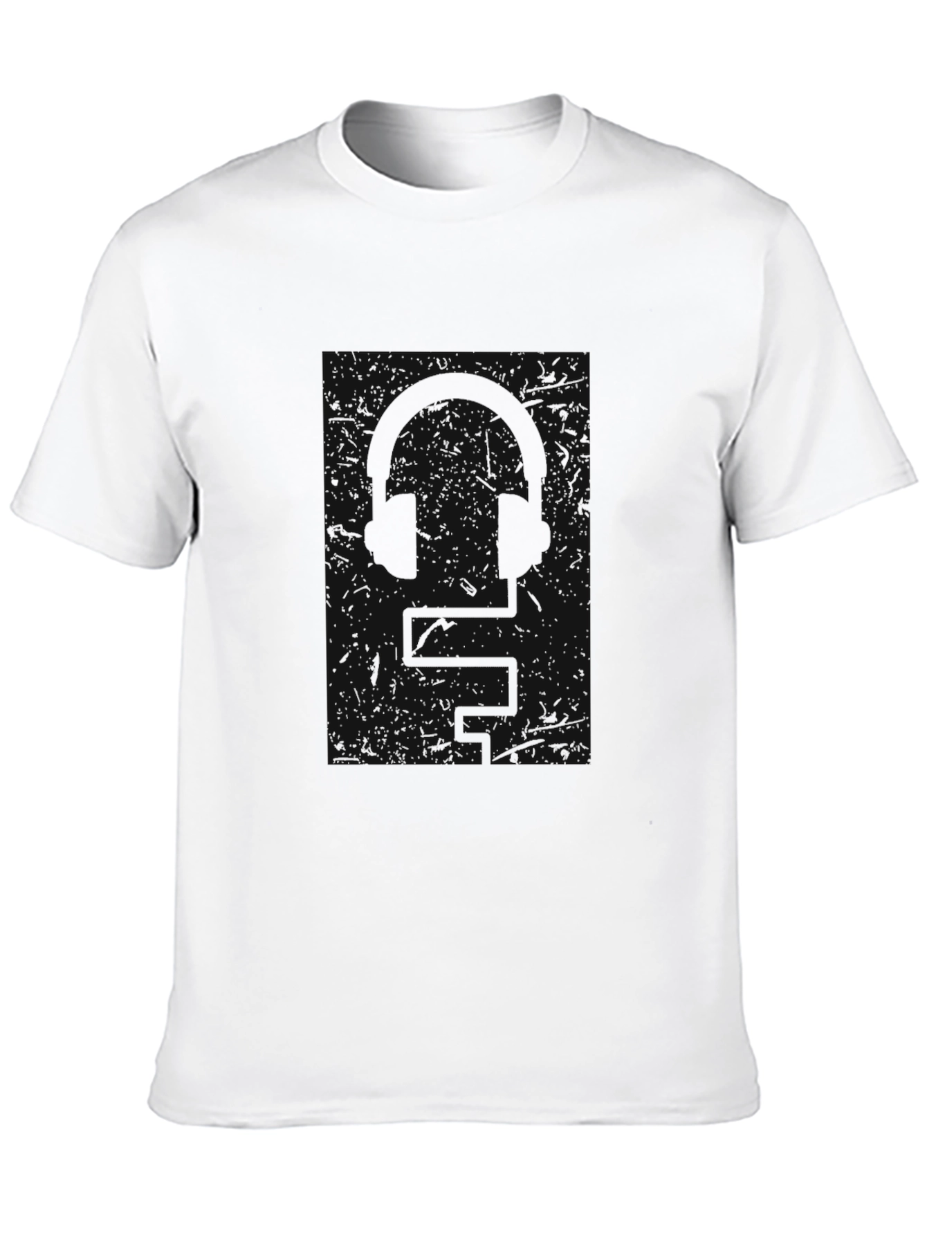 Mens Basic Black Crewneck T-Shirt