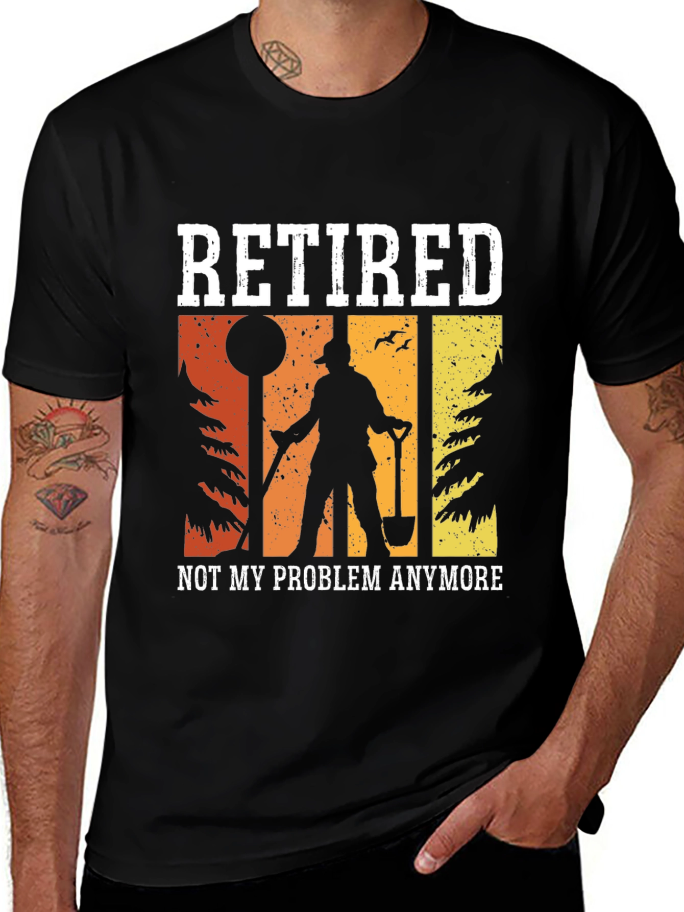 Retired Not My Problem Anymore Graphic Tee