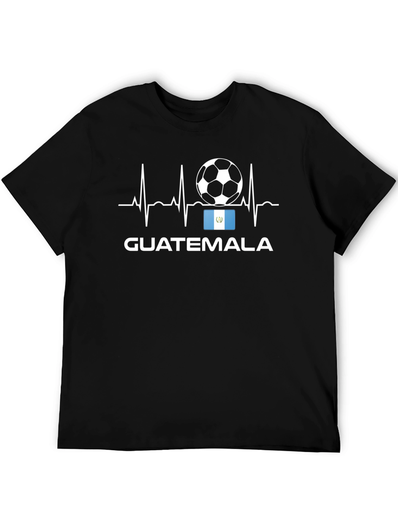 Guatemala Soccer T-Shirt - Heartbeat Design