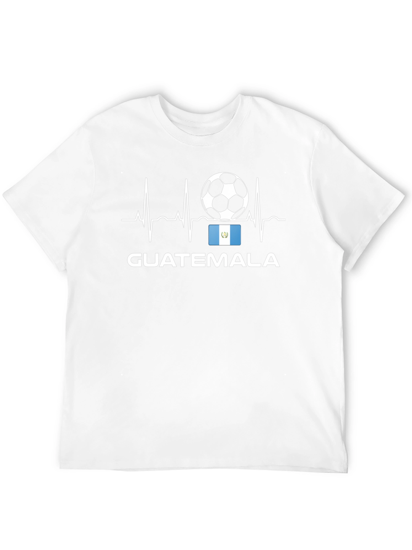 Guatemala Soccer T-Shirt - Heartbeat Design