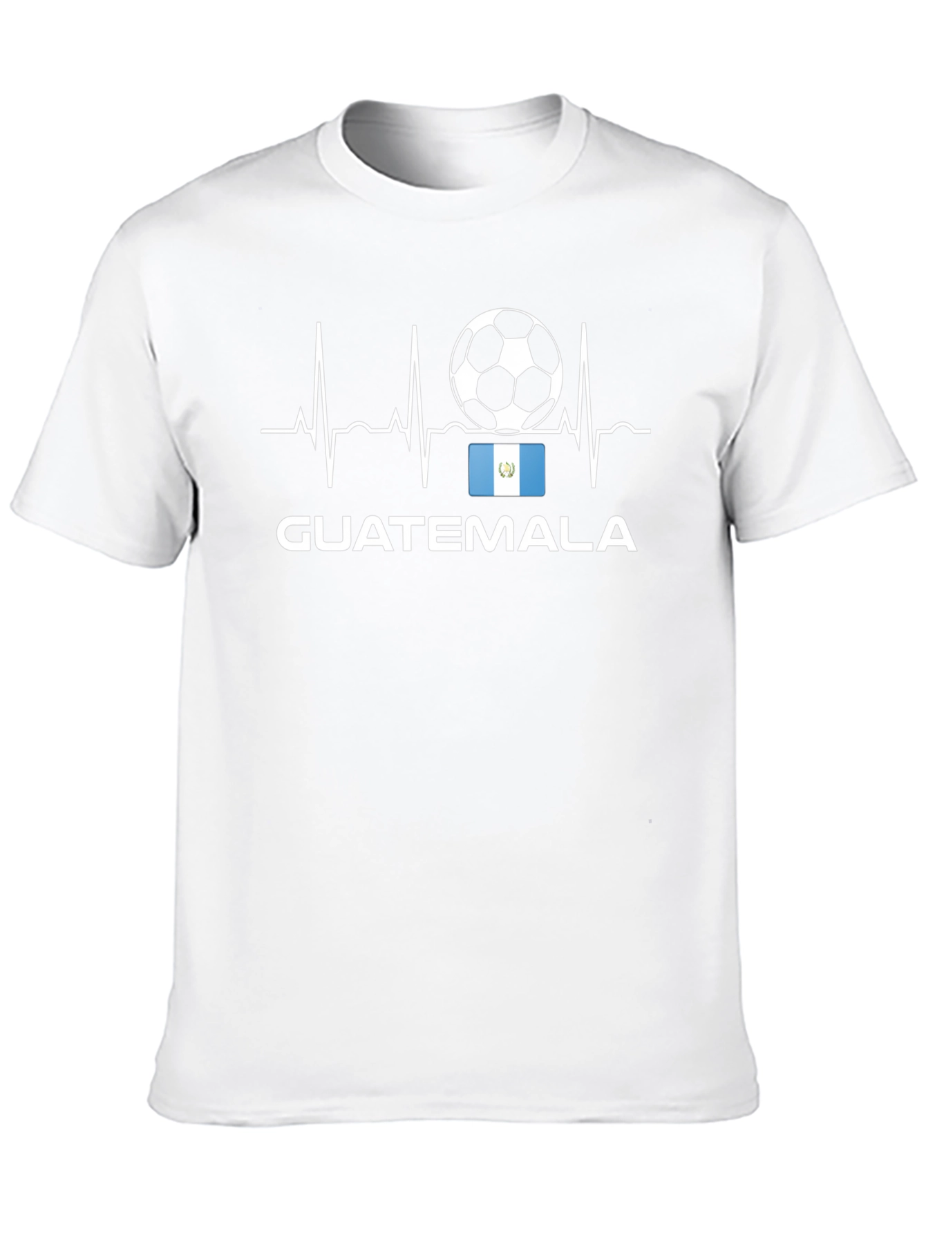 Guatemala Soccer T-Shirt - Heartbeat Design