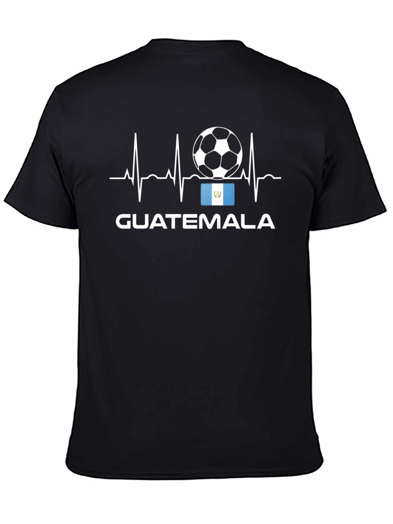Guatemala Soccer T-Shirt - Heartbeat Design