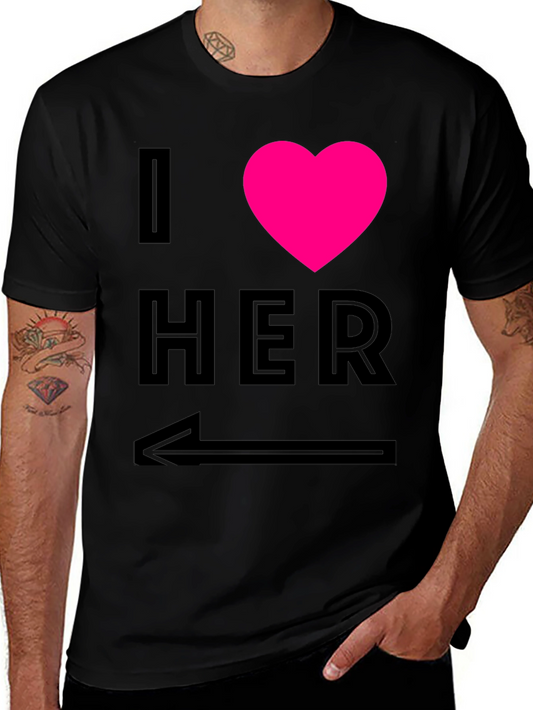 I Heart Her - Novelty Graphic T-Shirt
