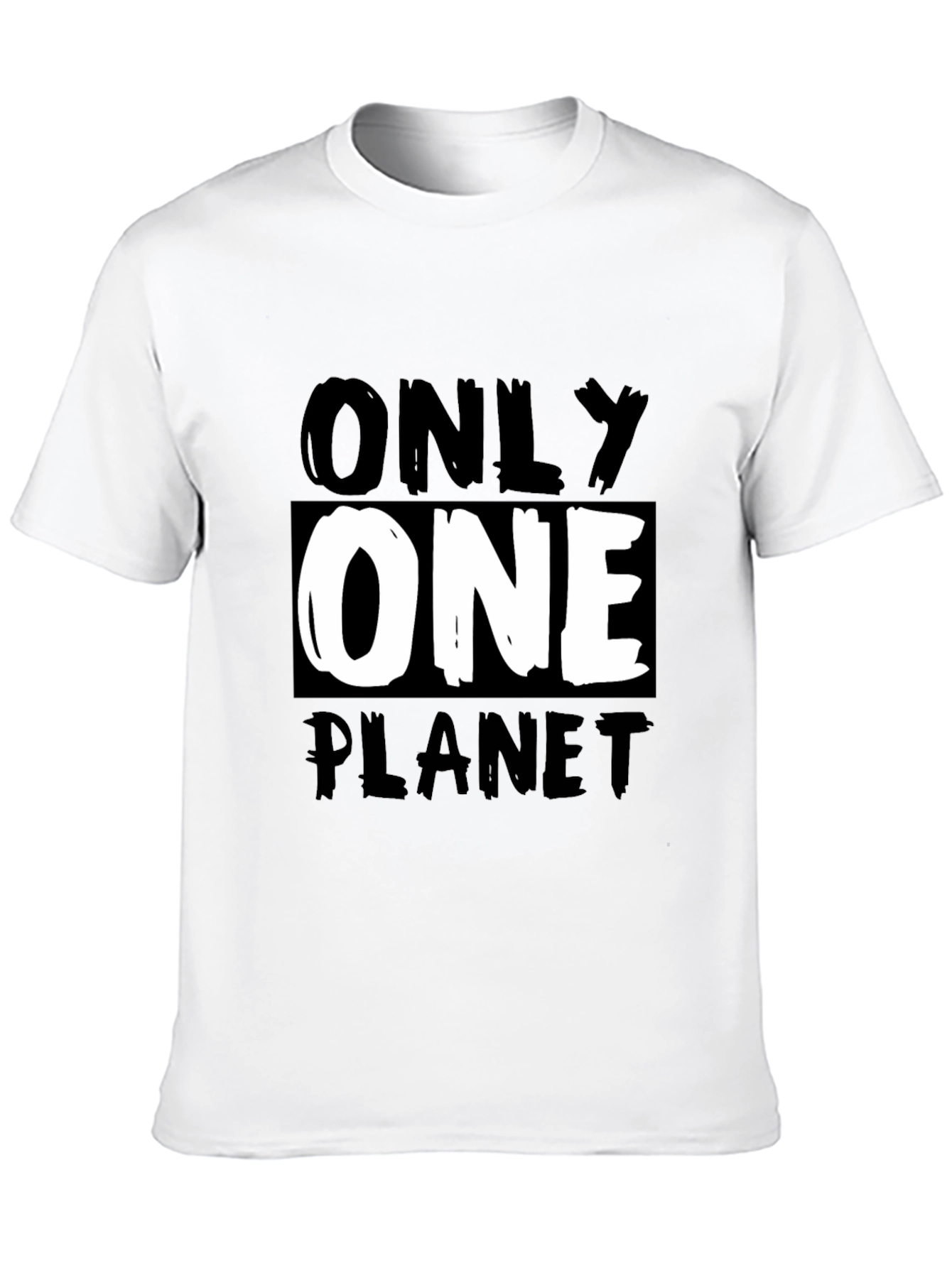 Only One Planet Graphic Tee - Eco-Friendly Awareness T-Shirt