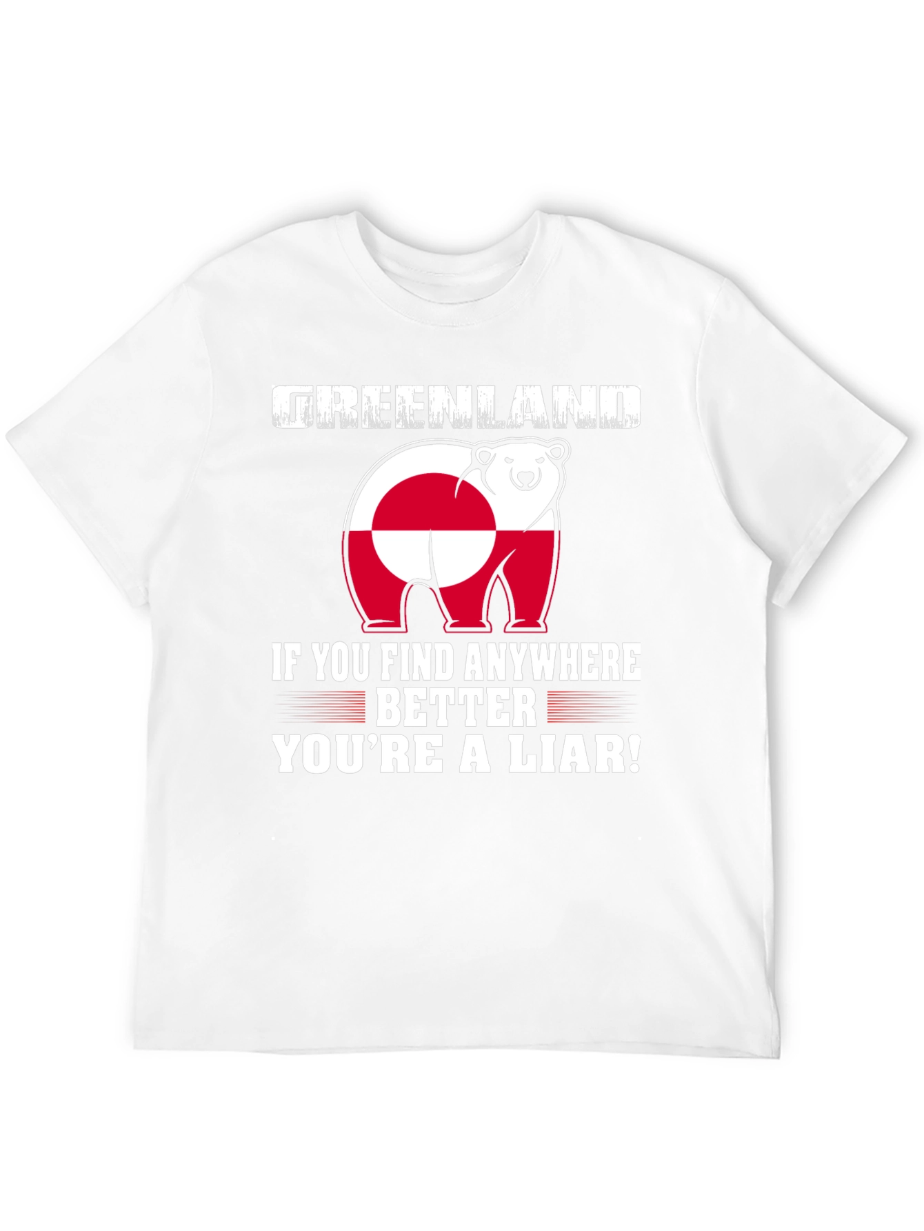Greenland Polar Bear Flag T-Shirt