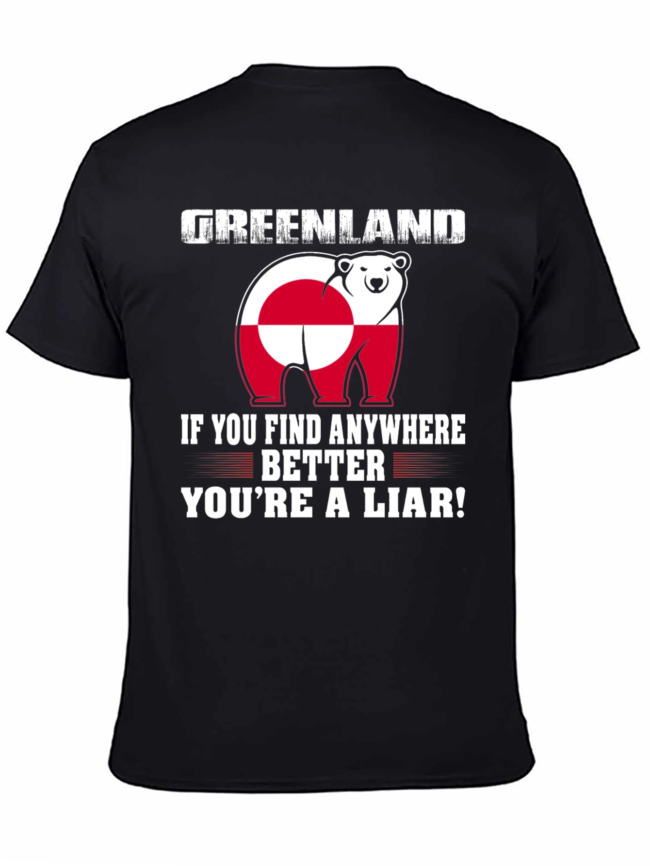 Greenland Polar Bear Flag T-Shirt
