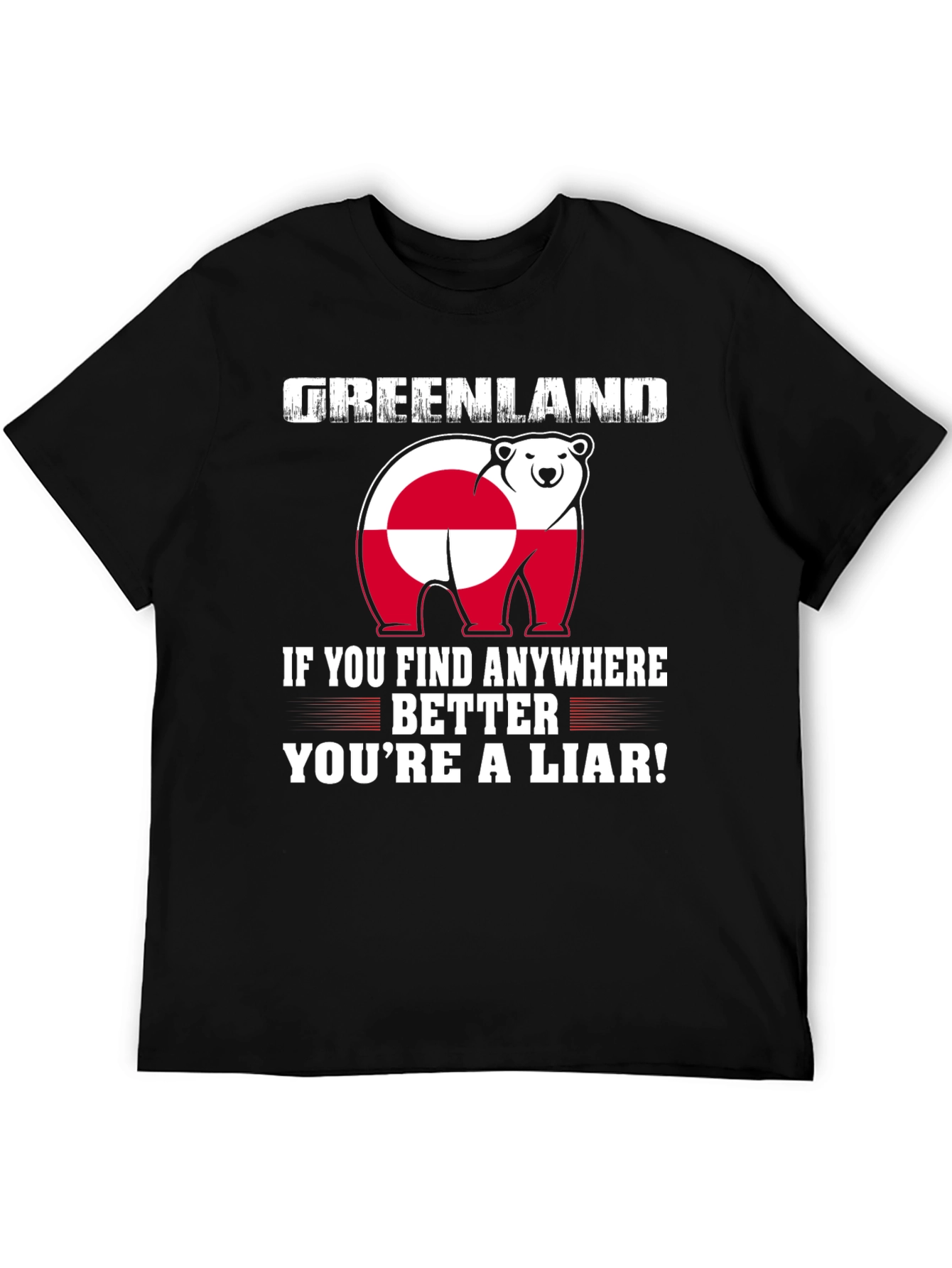 Greenland Polar Bear Flag T-Shirt