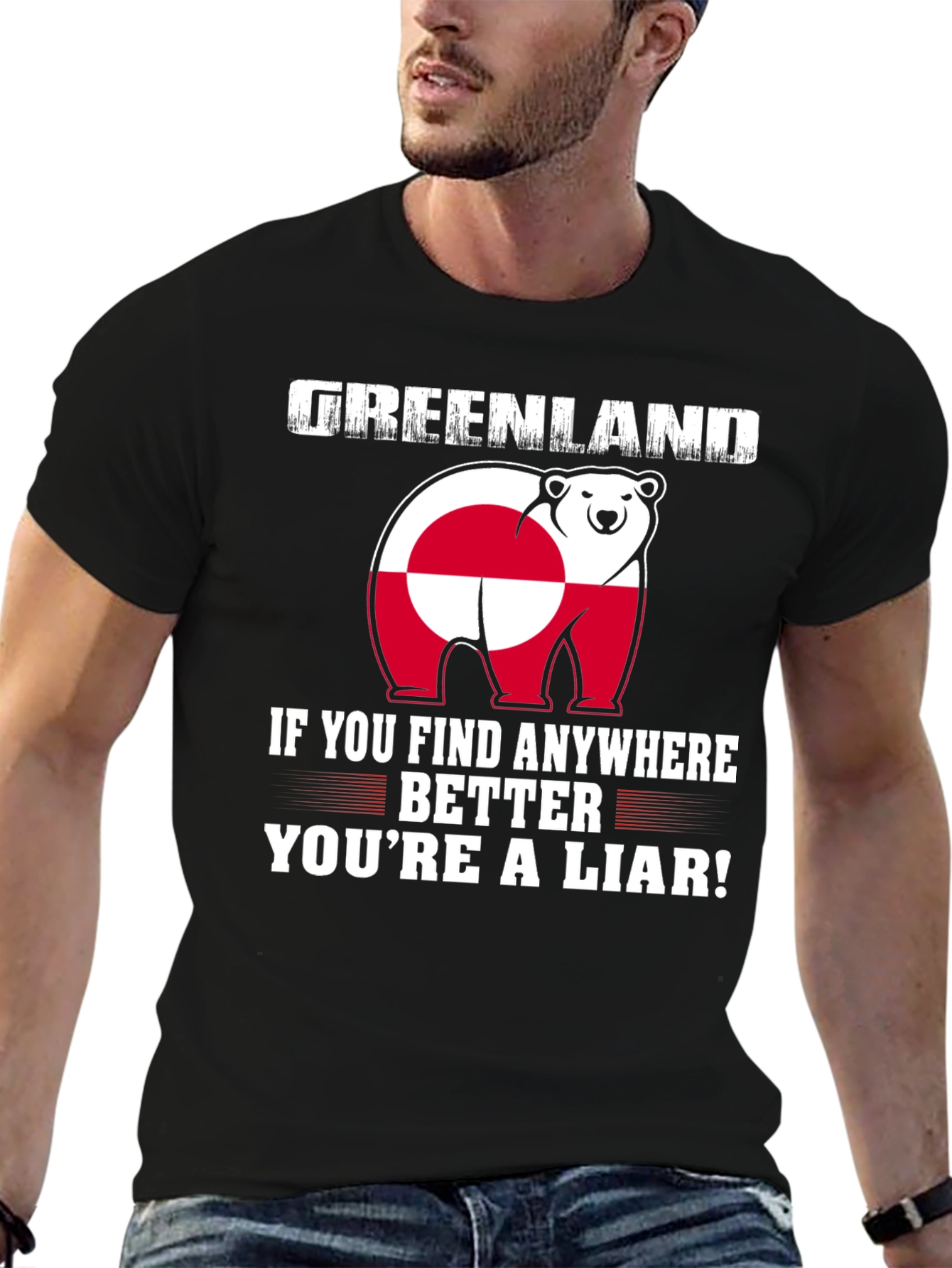 Greenland Polar Bear Flag T-Shirt