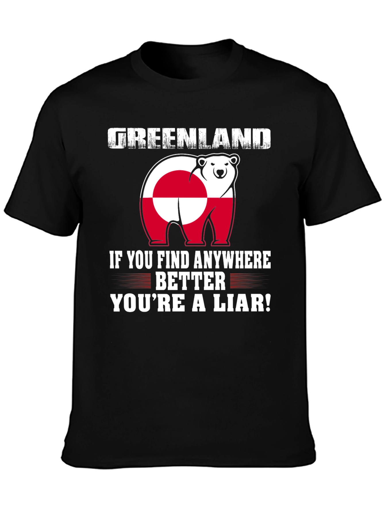 Greenland Polar Bear Flag T-Shirt