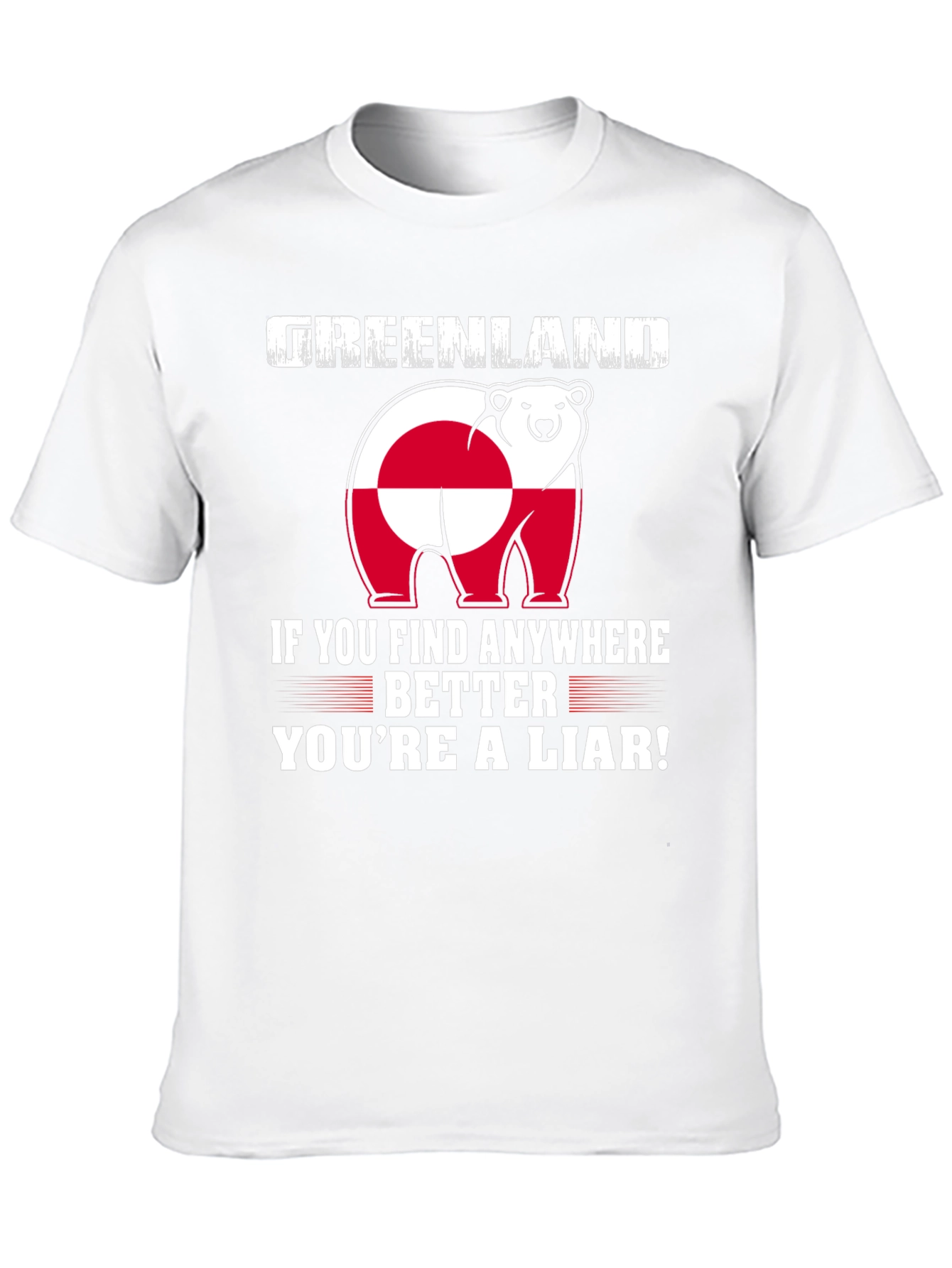 Greenland Polar Bear Flag T-Shirt