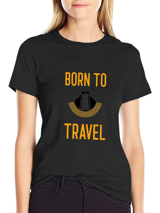 Born to Travel Black T-Shirt - Adventure Seeker Tee