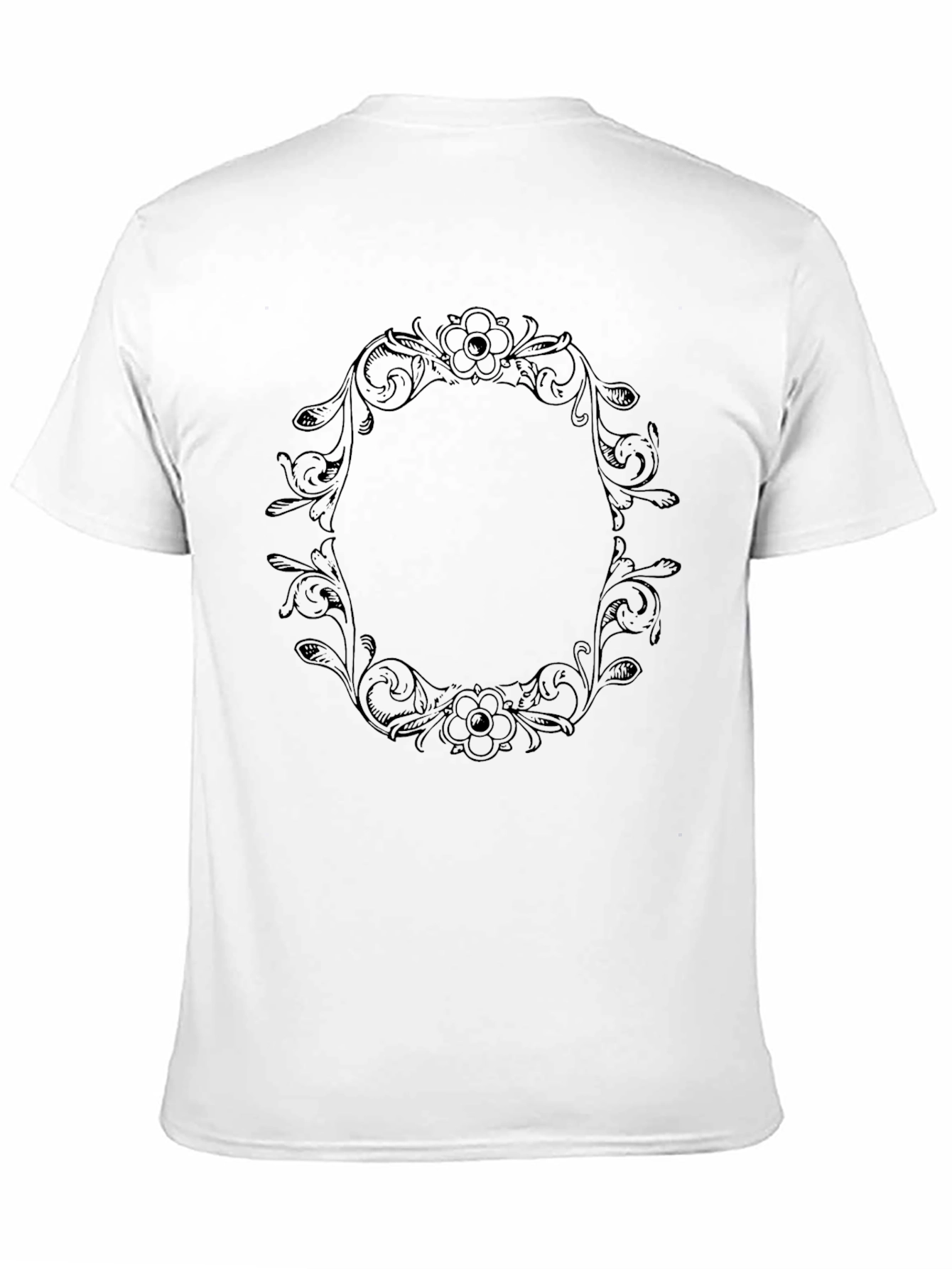 Floral Frame Graphic T-Shirt