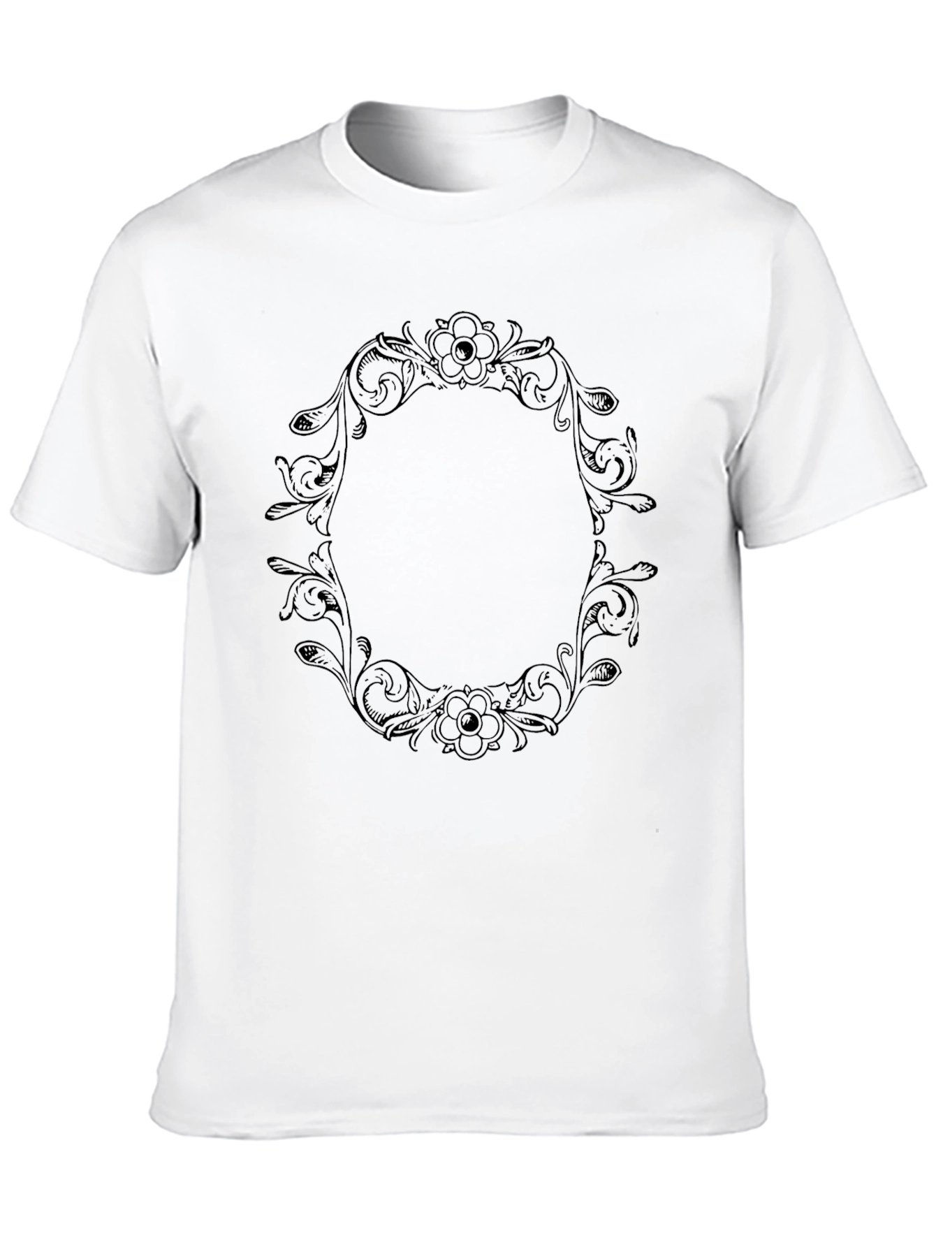 Floral Frame Graphic T-Shirt