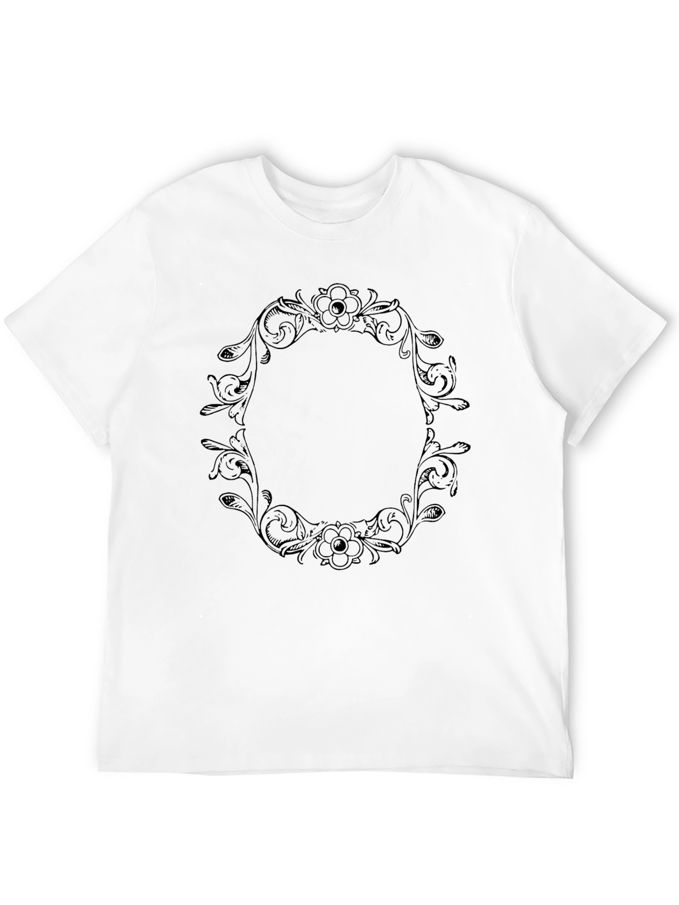 Floral Frame Graphic T-Shirt