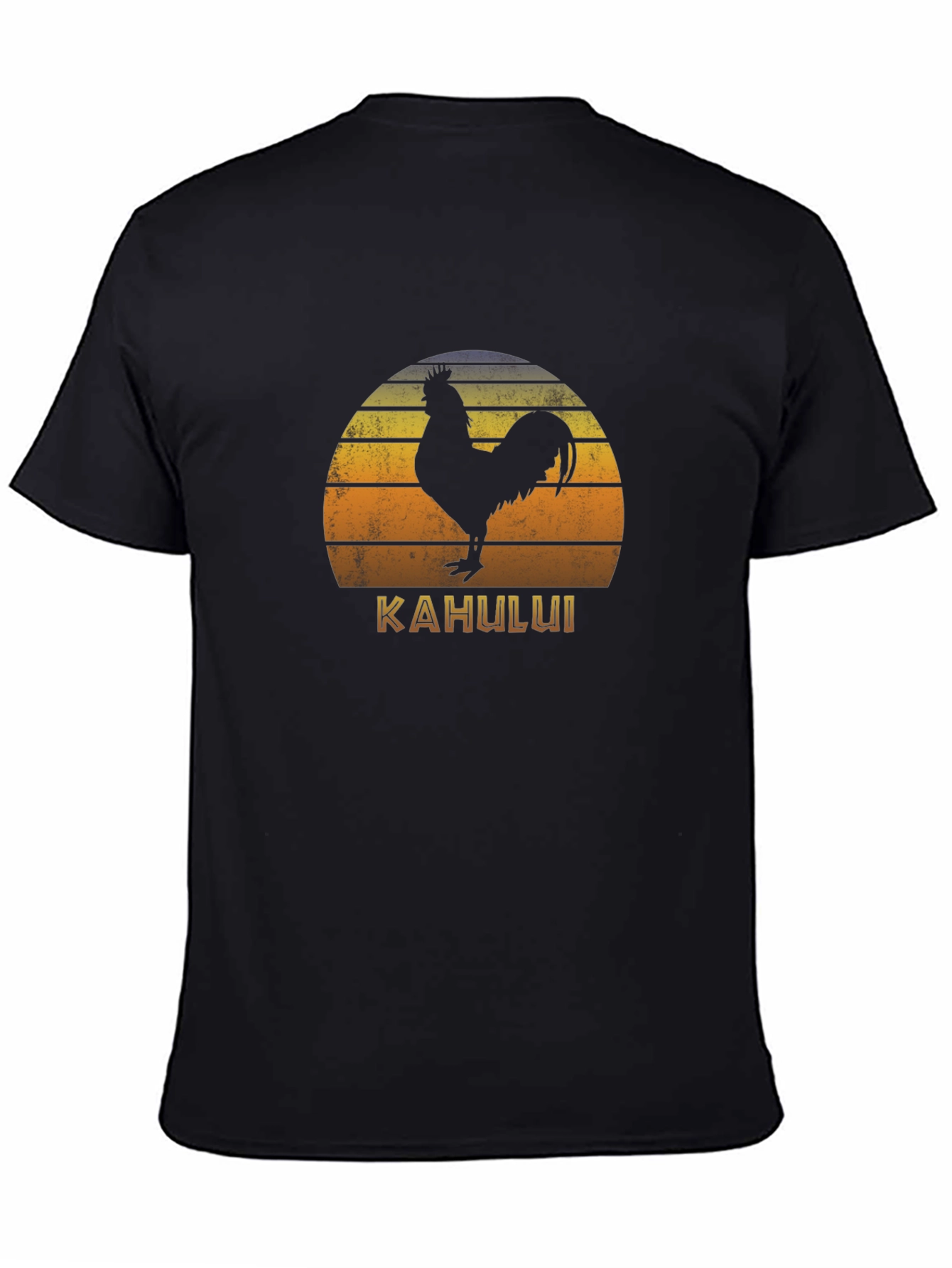 Kahului Rooster Retro Sunset T-Shirt