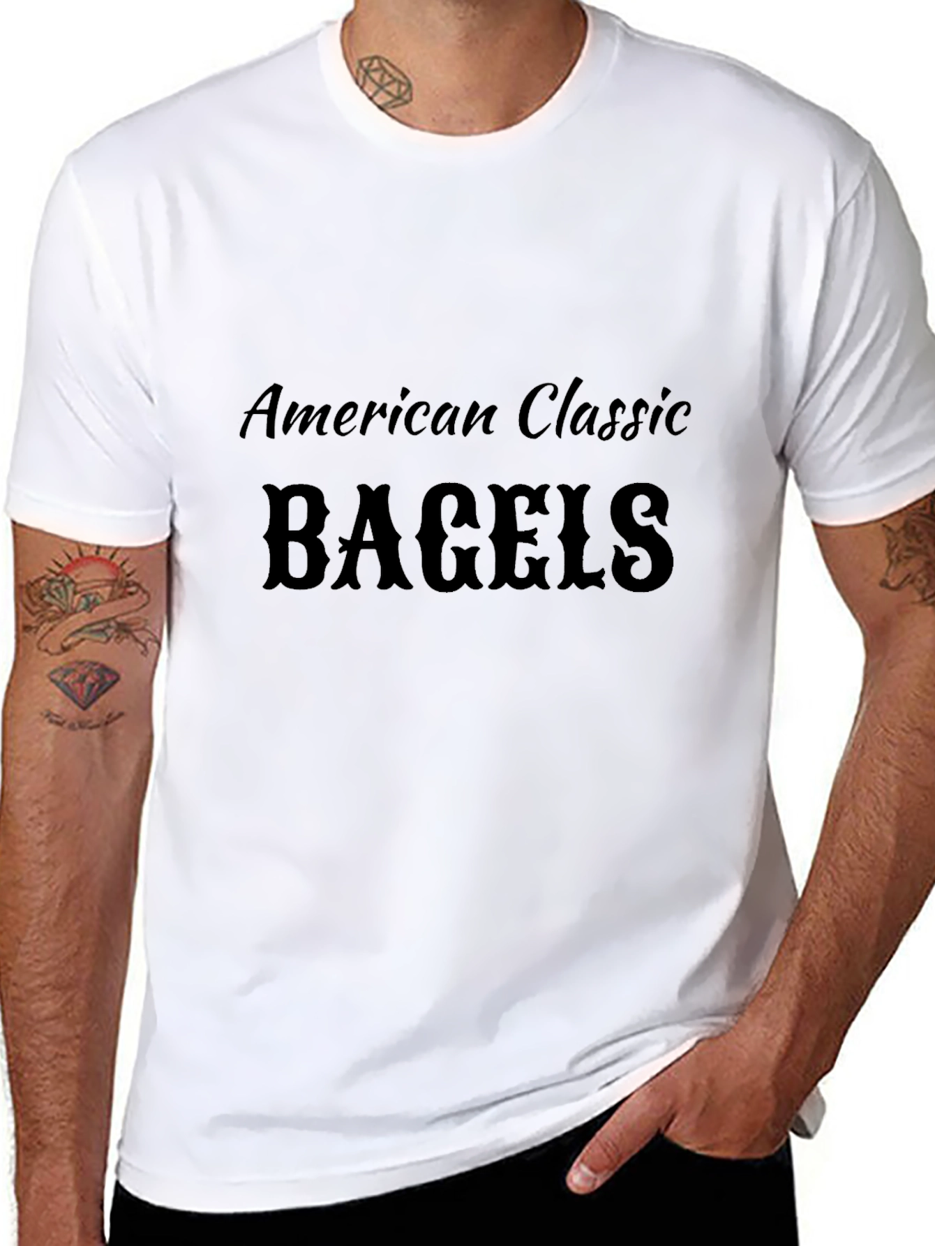 American Classic Bagels Black T-Shirt