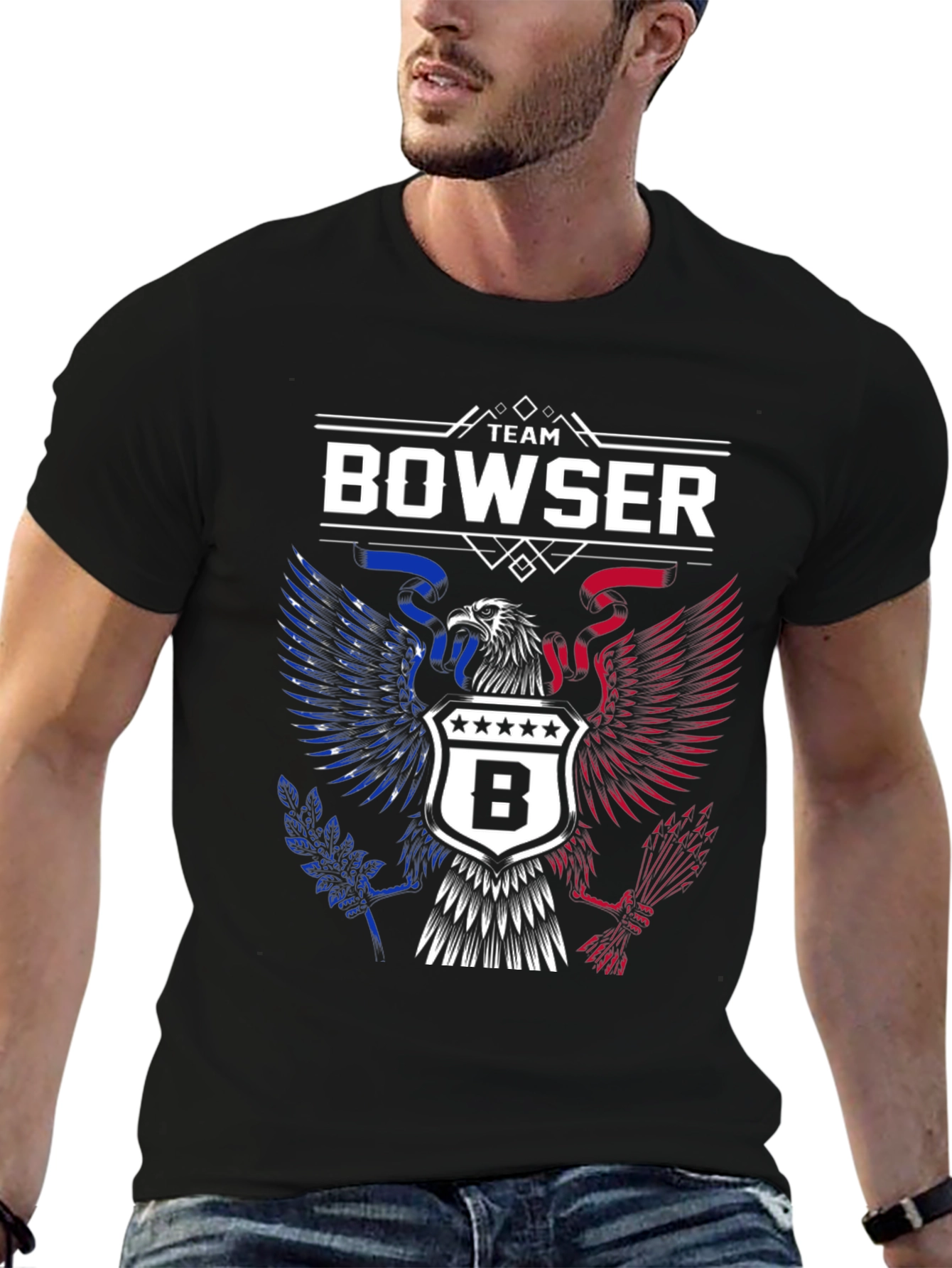 Team Bowser Eagle Graphic T-Shirt