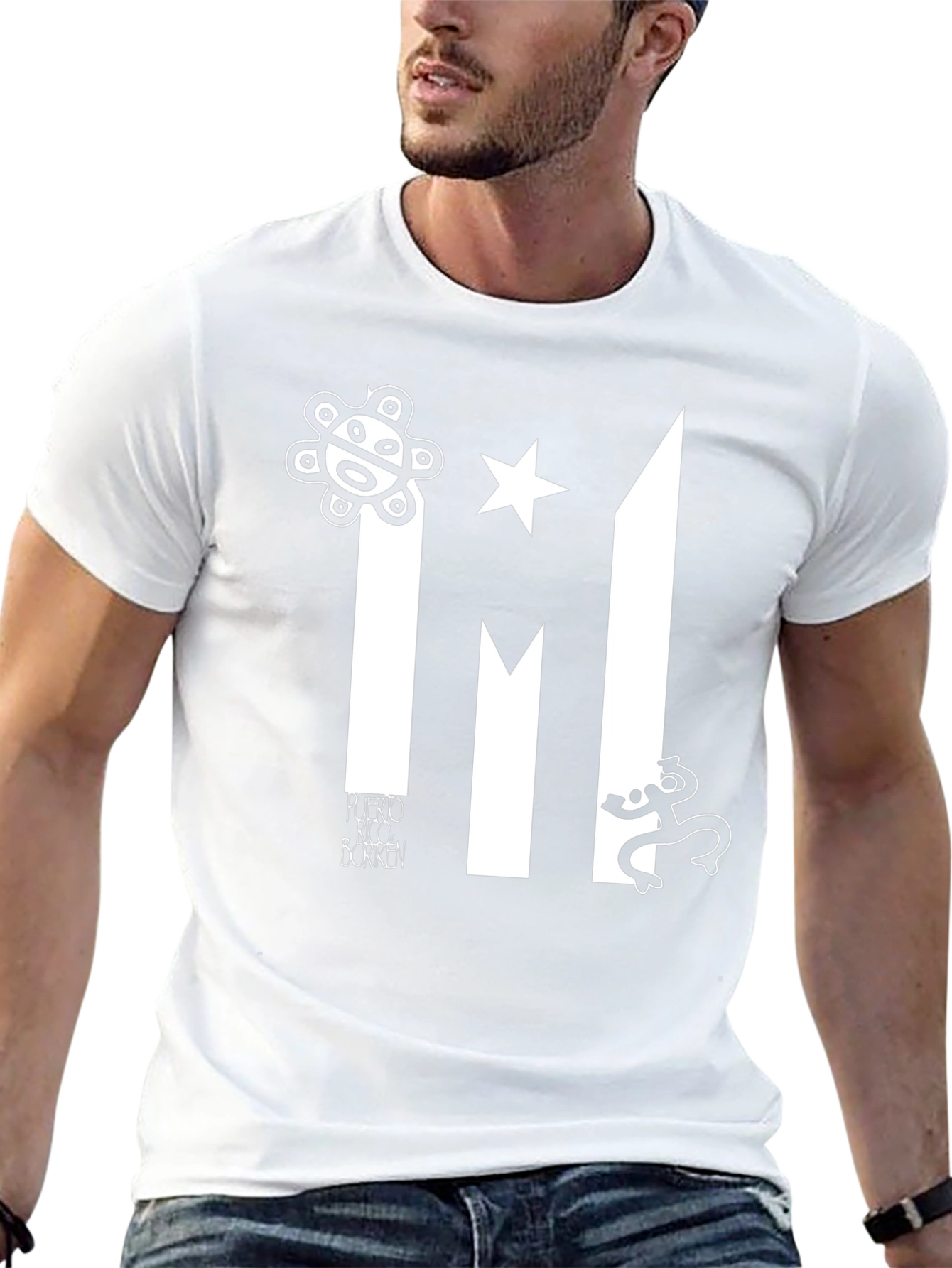 Puerto Rico Black T-Shirt Boriken Island Pride