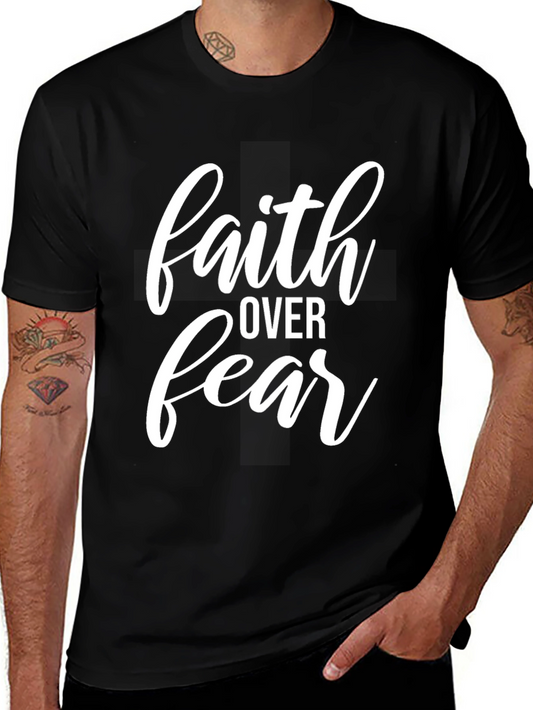 Faith Over Fear Graphic Tee - Black