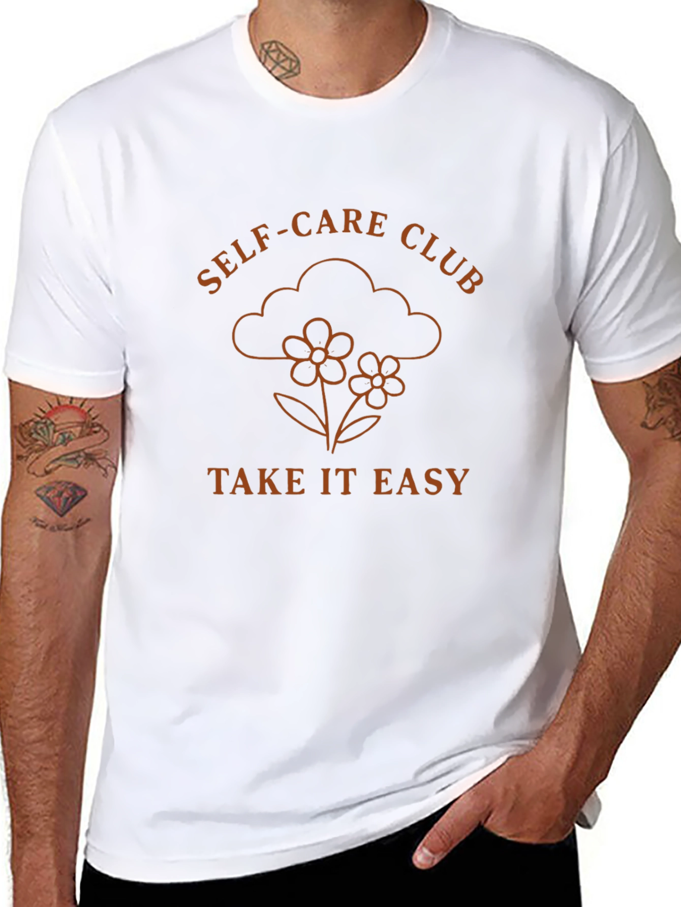 Self-Care Club Graphic Tee - Take It Easy