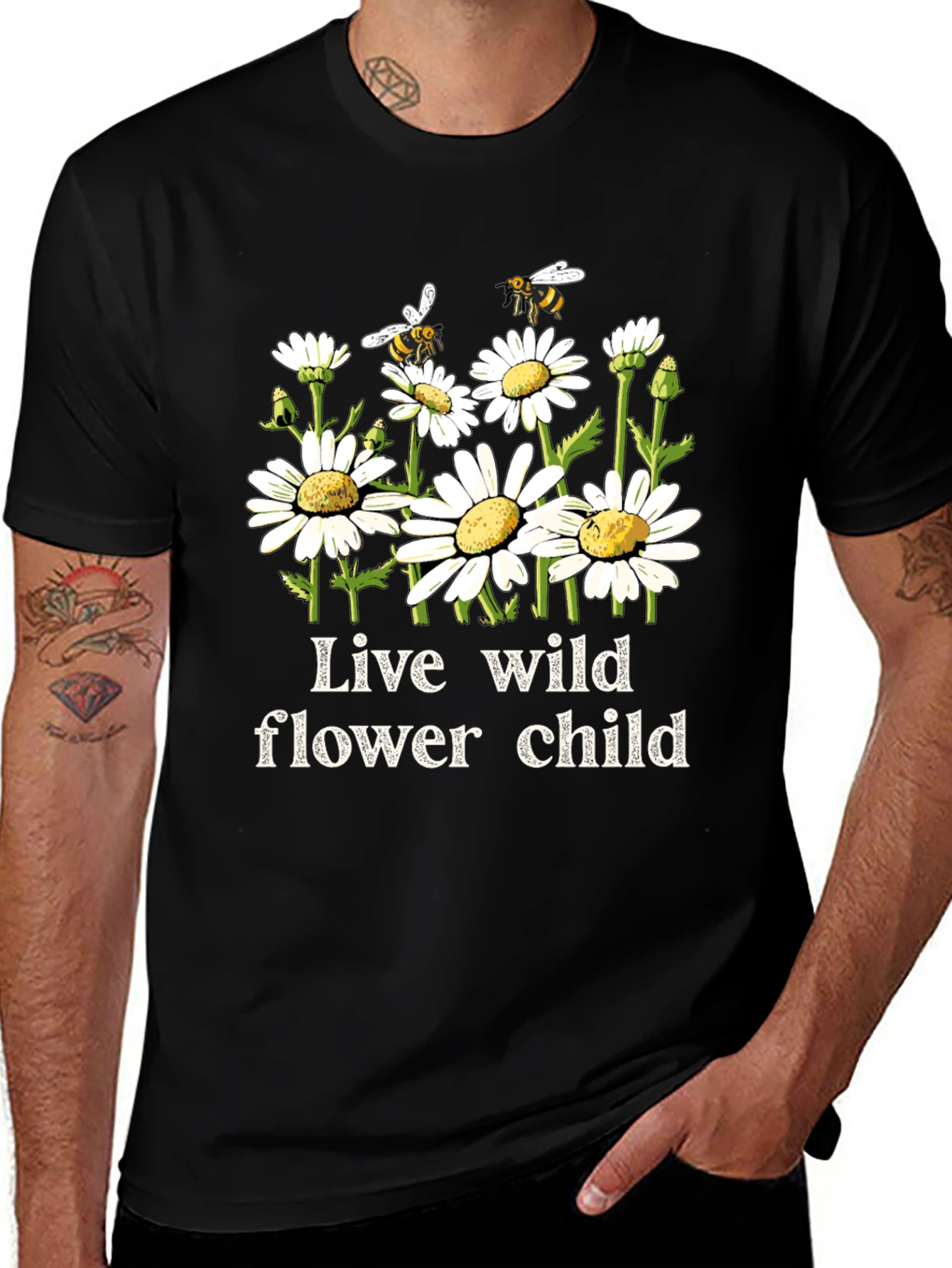 Live Wild Flower Child Graphic Tee