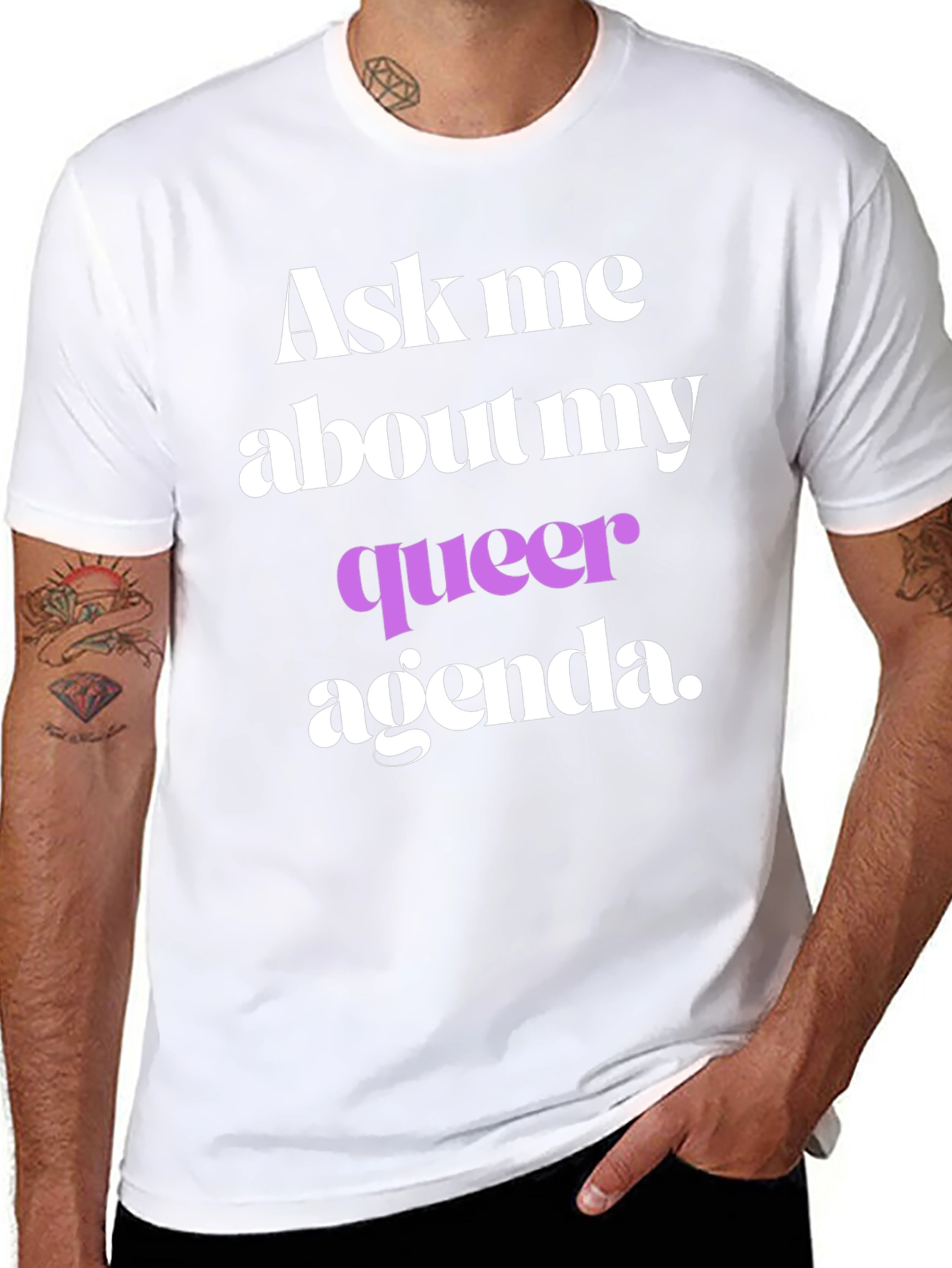 Ask Me About My Queer Agenda T-Shirt