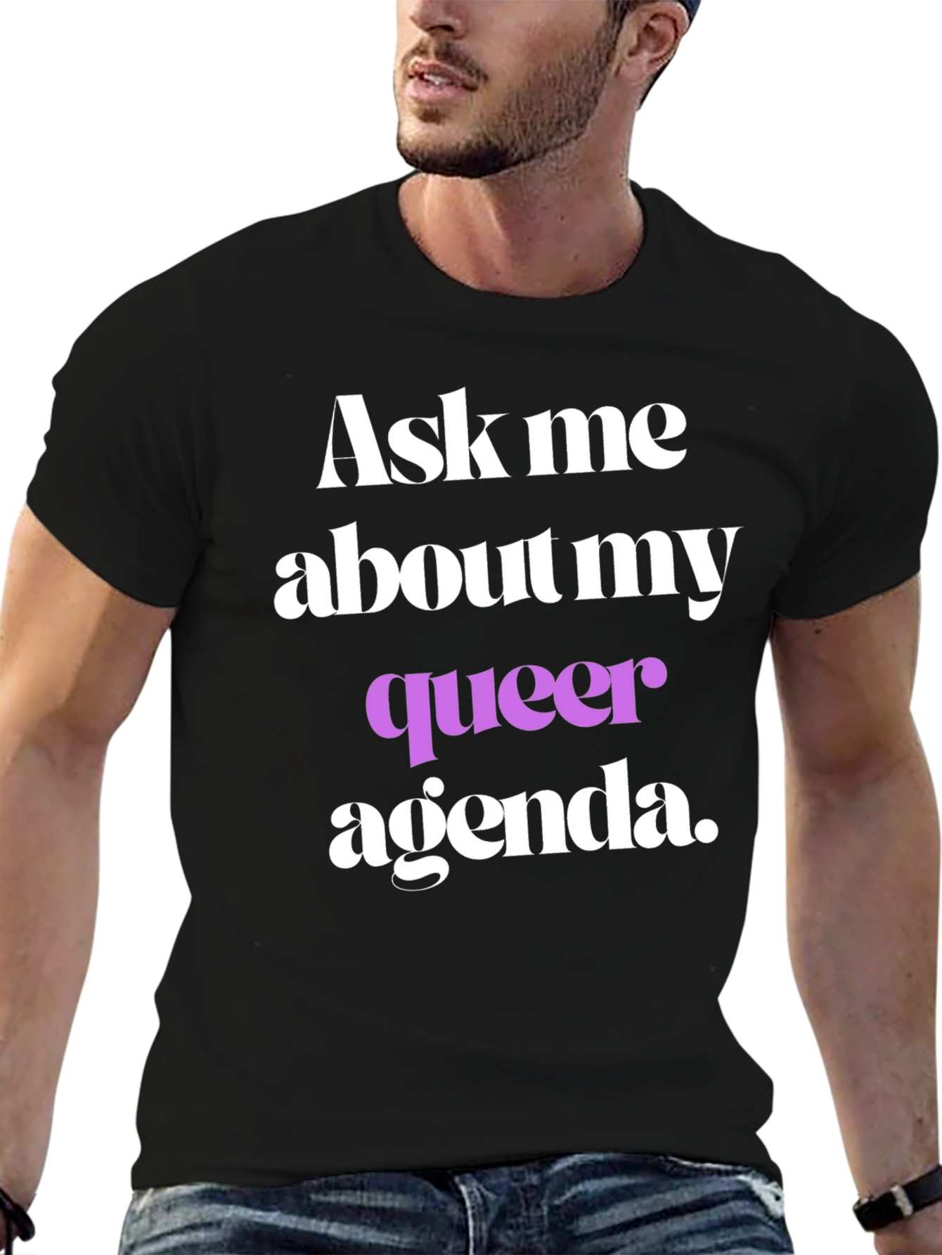 Ask Me About My Queer Agenda T-Shirt