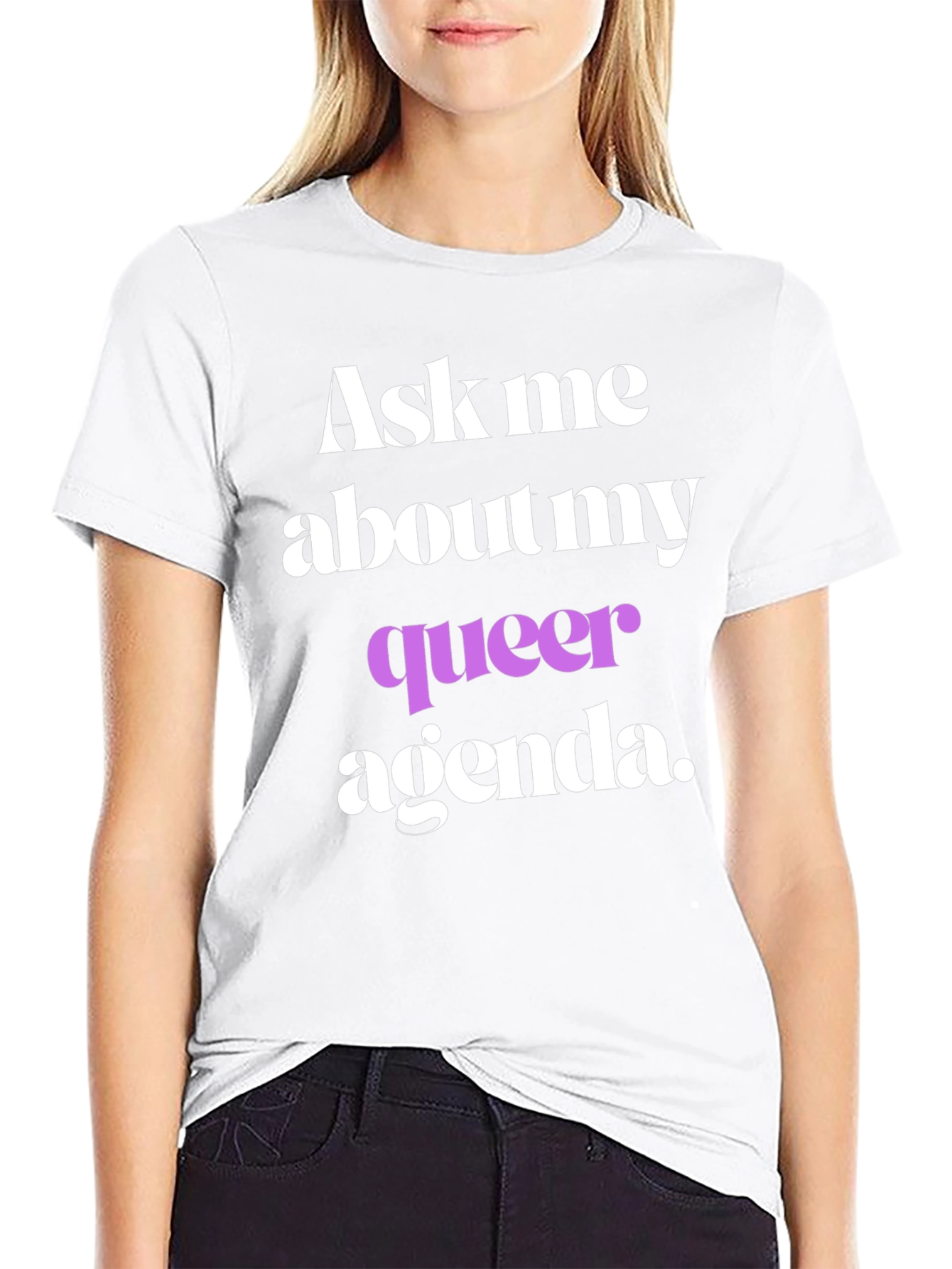 Ask Me About My Queer Agenda T-Shirt
