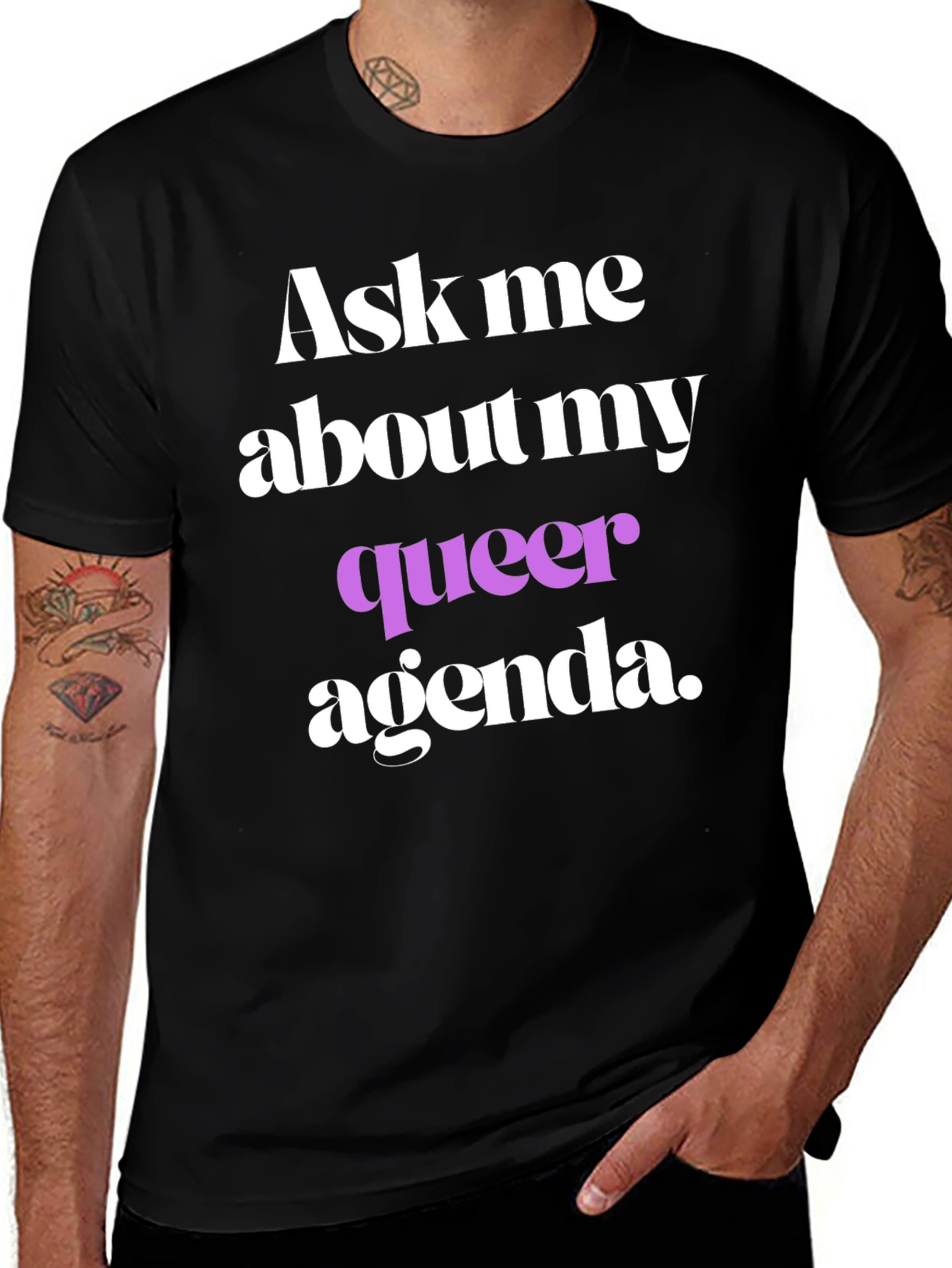 Ask Me About My Queer Agenda T-Shirt