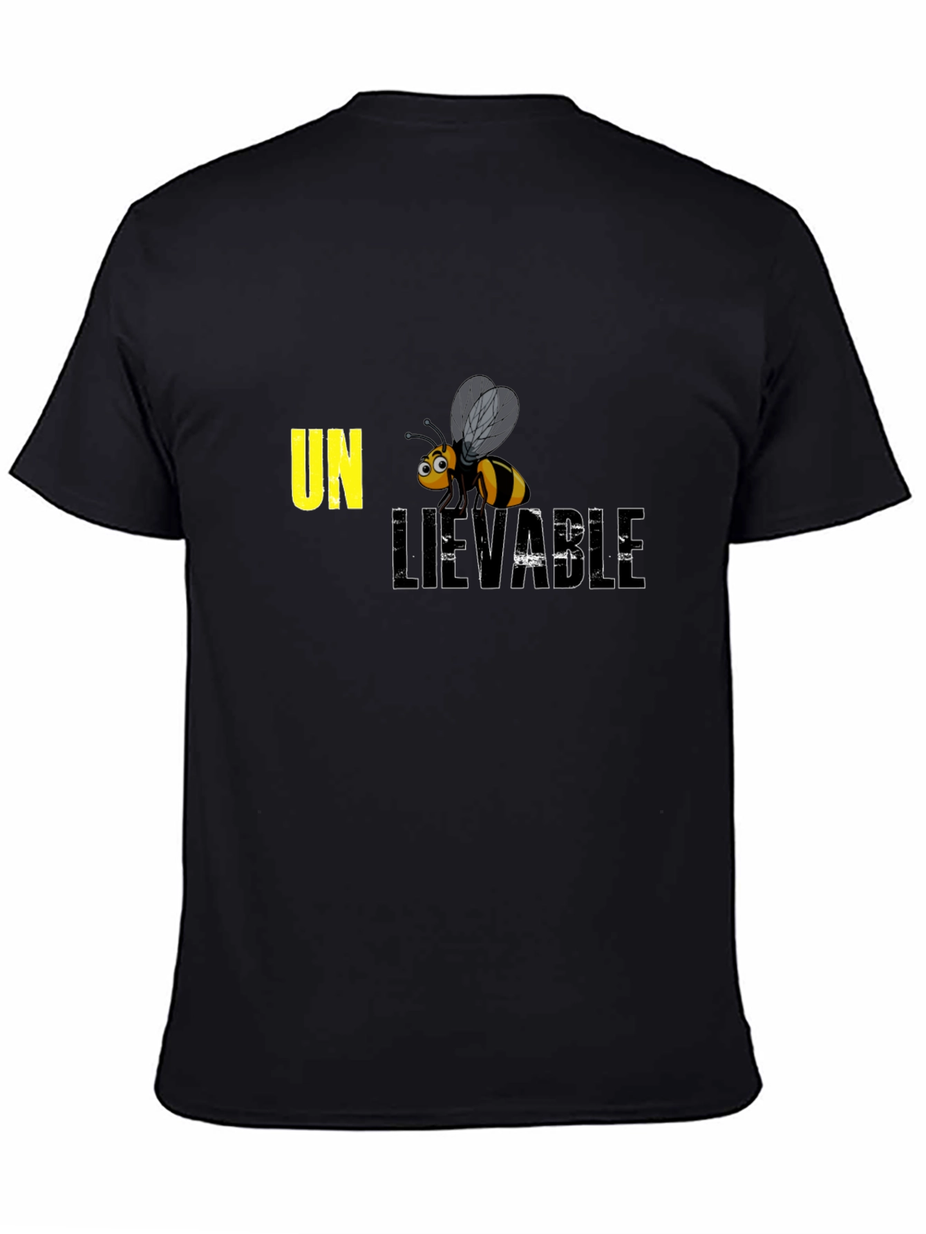 Un-bee-lievable Graphic Tee - Black Casual Shirt